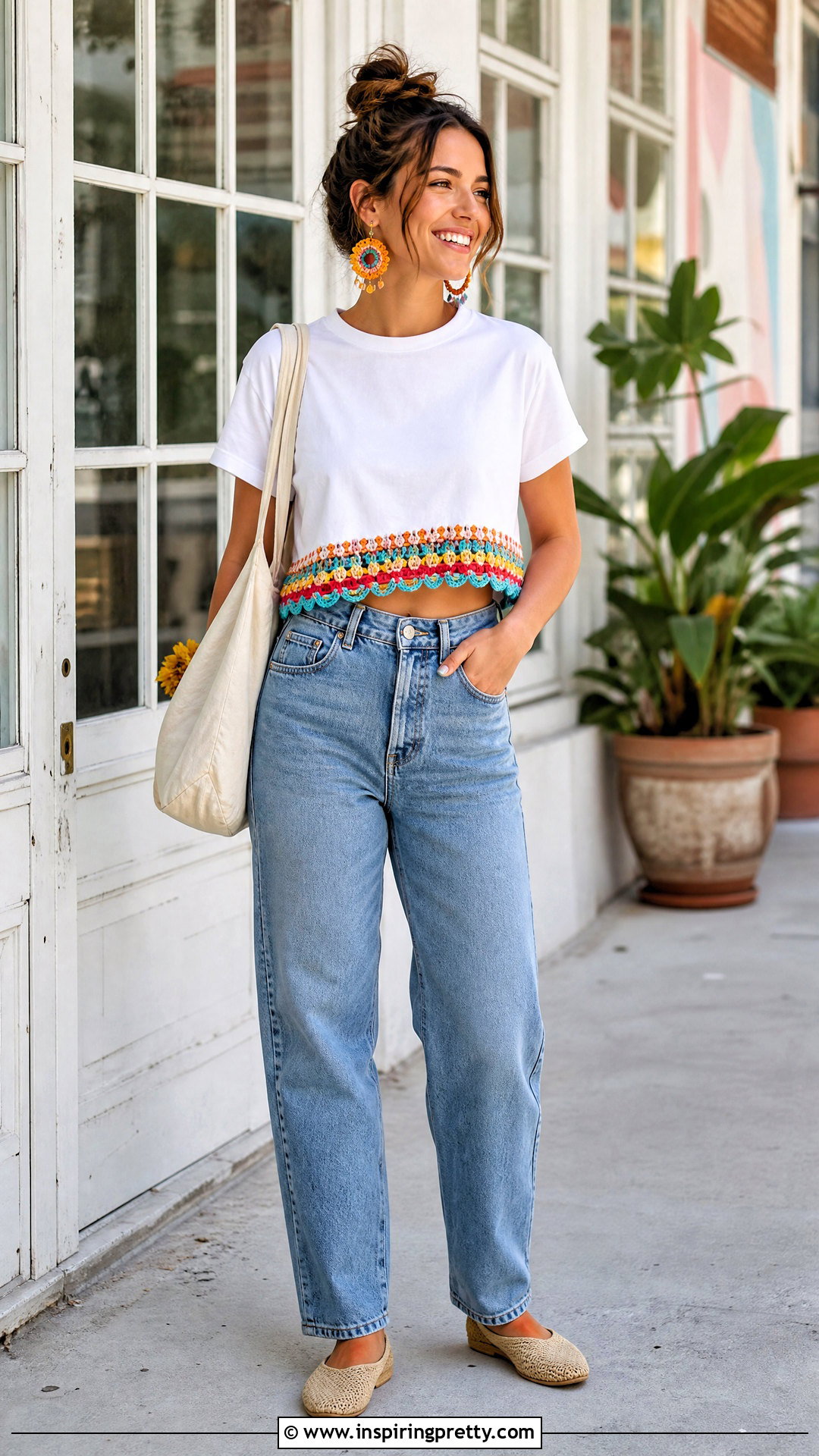 Crochet Edge DIY Crop Top - 50 crop top diy ideas