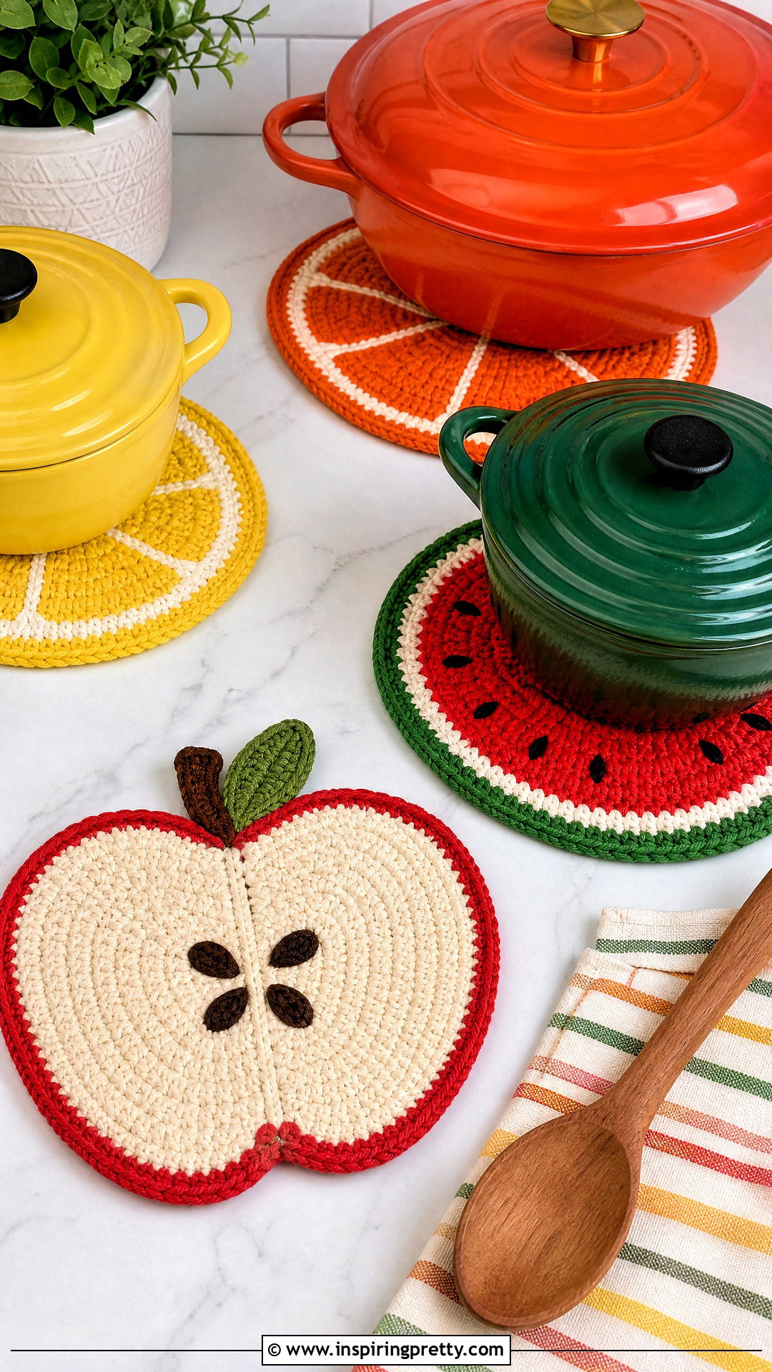 Crochet Fruit Trivet - 50 top häkeln ideas