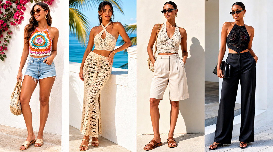 20 Crochet Halter Top Outfit Inspirations for Chic Summer Style