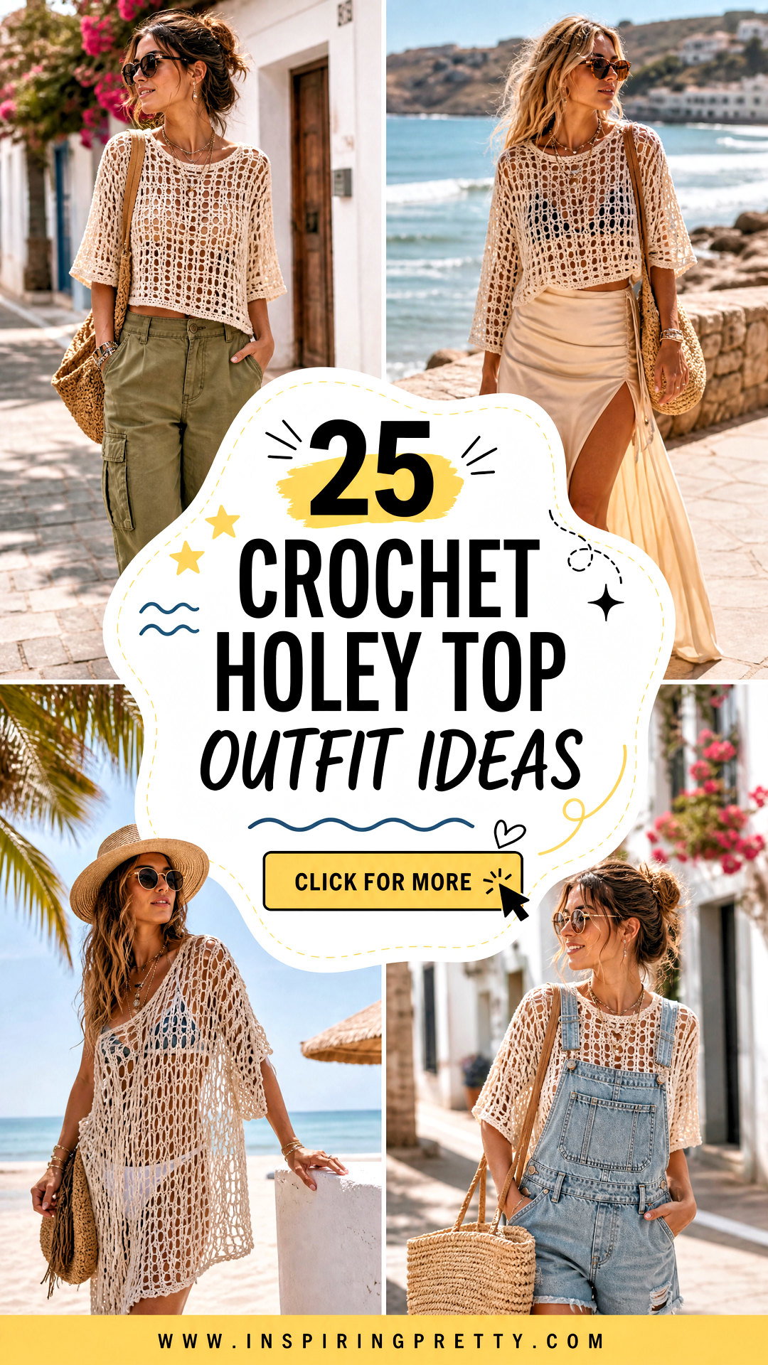 25 Crochet Holey Top Outfit Ideas for Breezy Summer Style - 25 Crochet Holey Top Outfit Ideas for Breezy Summer Style