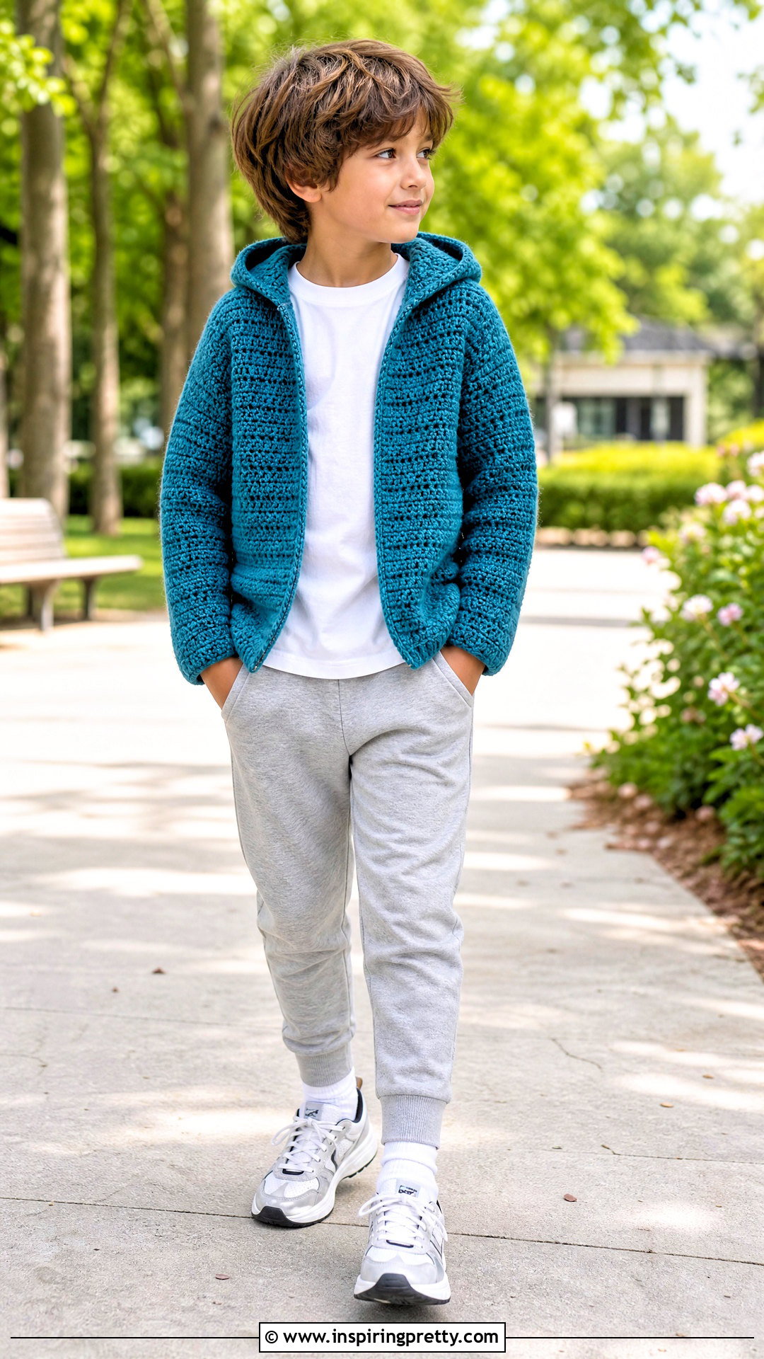Crochet Hoodie Top With Joggers - 50 crochet top for kids