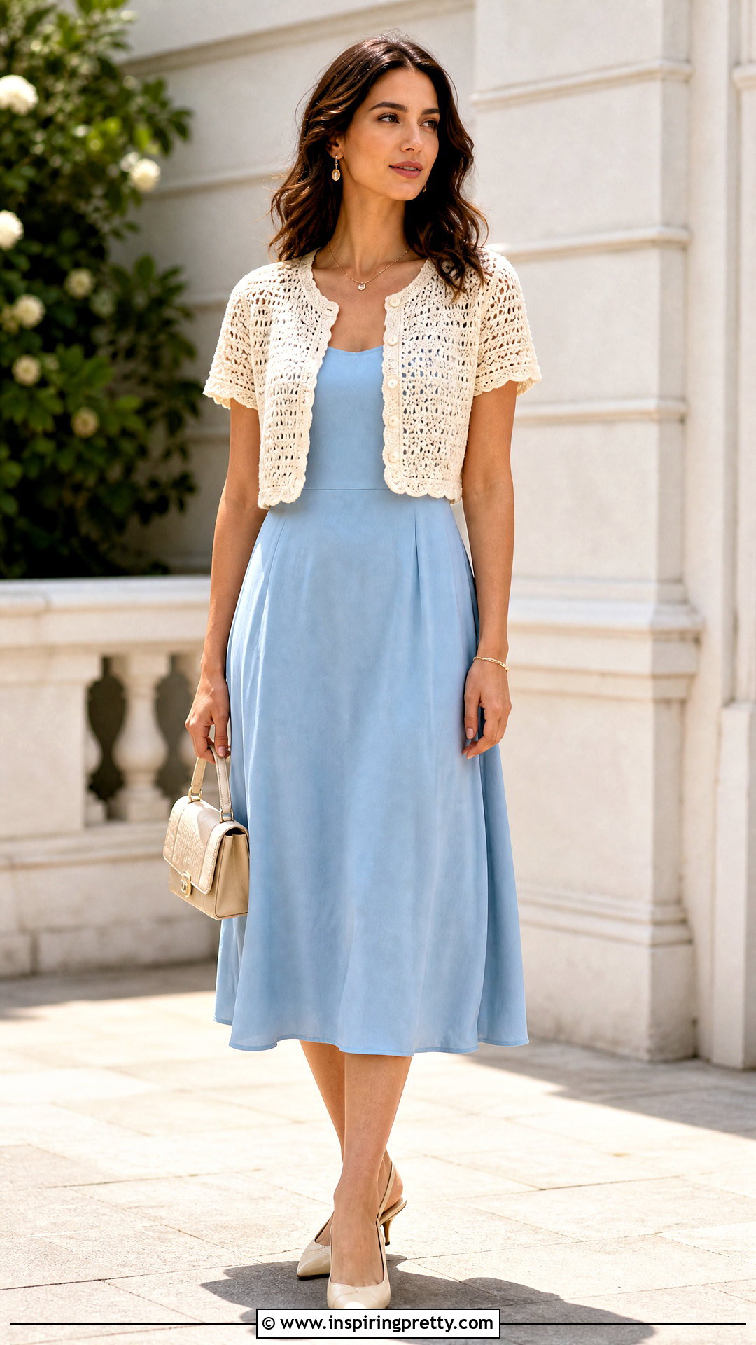 Crochet Jacket With Midi Dress Outfit - 50 top uncinetto schema ideas