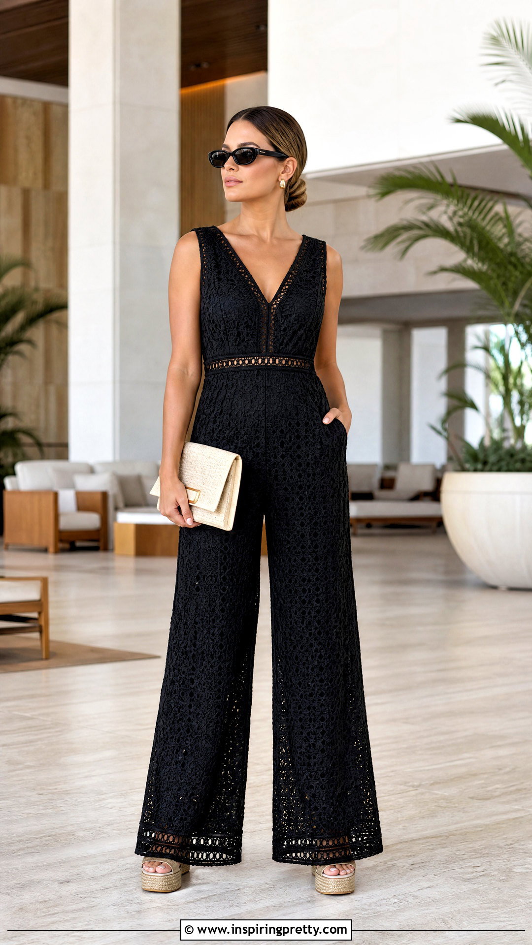 Crochet Jumpsuit And Platform Sandals Outfit - 50 top a crochet outfit ideas