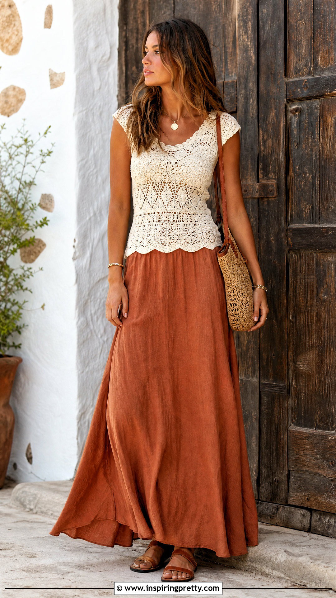 Crochet Lace Top With Maxi Skirt - 20 crochet lace top on wooden backgrounds