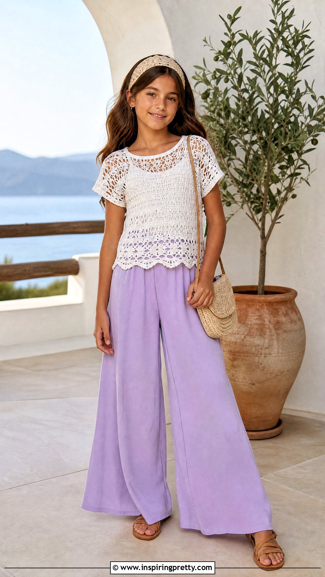 Crochet Lace Top With Palazzo Pants - 50 crochet top for kids