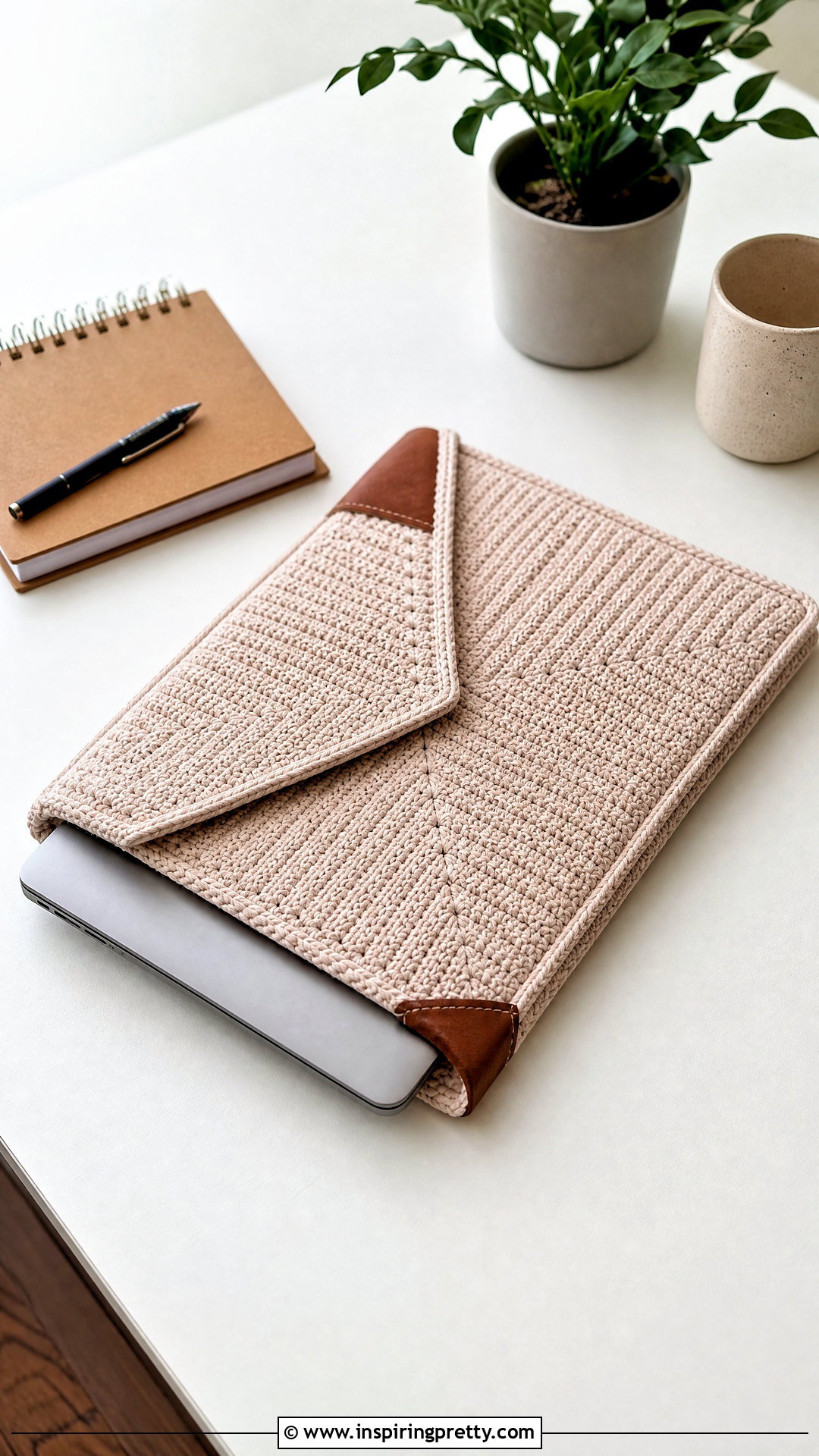 Crochet Laptop Sleeve - 50 top crochet patrón ideas