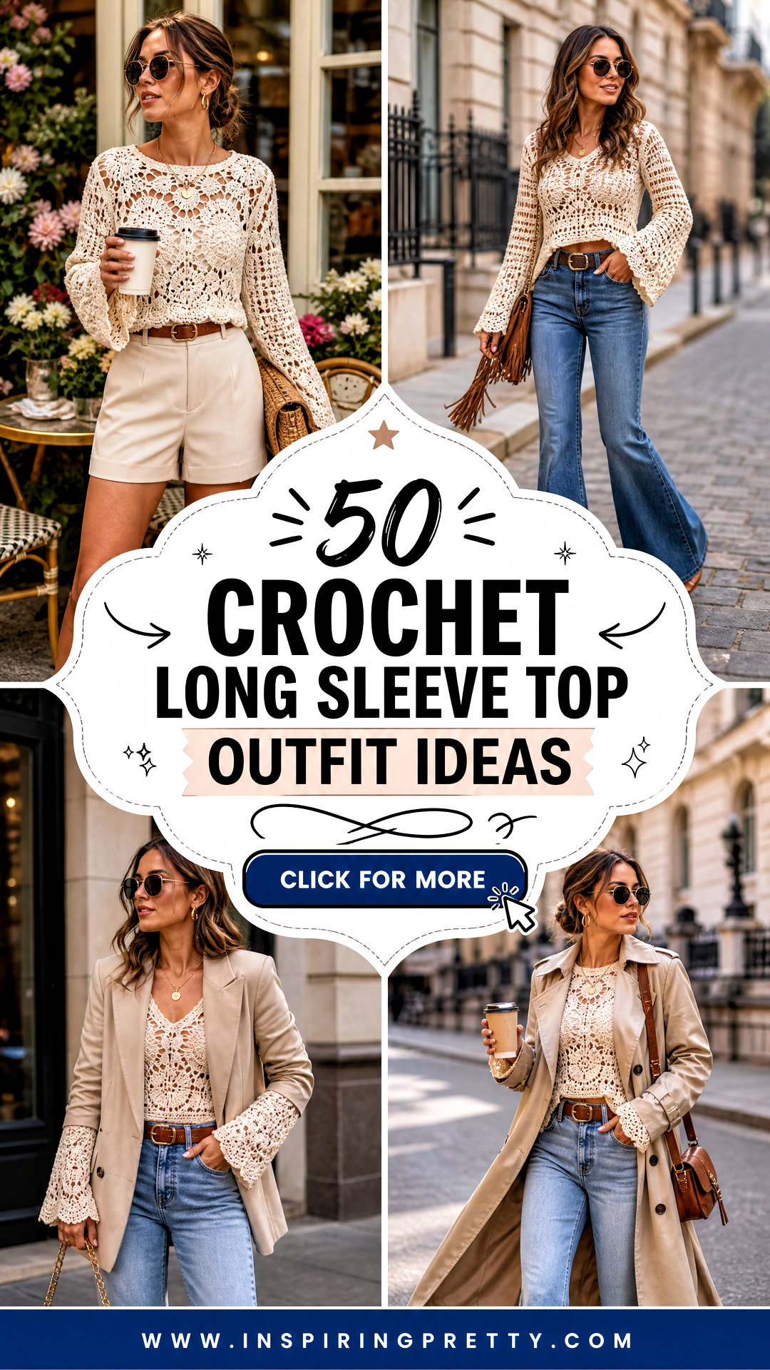 50 Crochet Long Sleeve Top Outfit Ideas for Cozy-Chic Style - 50 Crochet Long Sleeve Top Outfit Ideas for Cozy-Chic Style