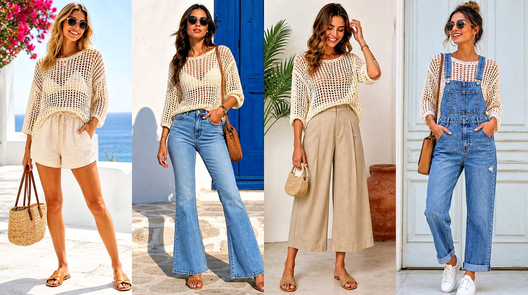 50 Crochet Mesh Top Outfit Ideas for Edgy Festival Style