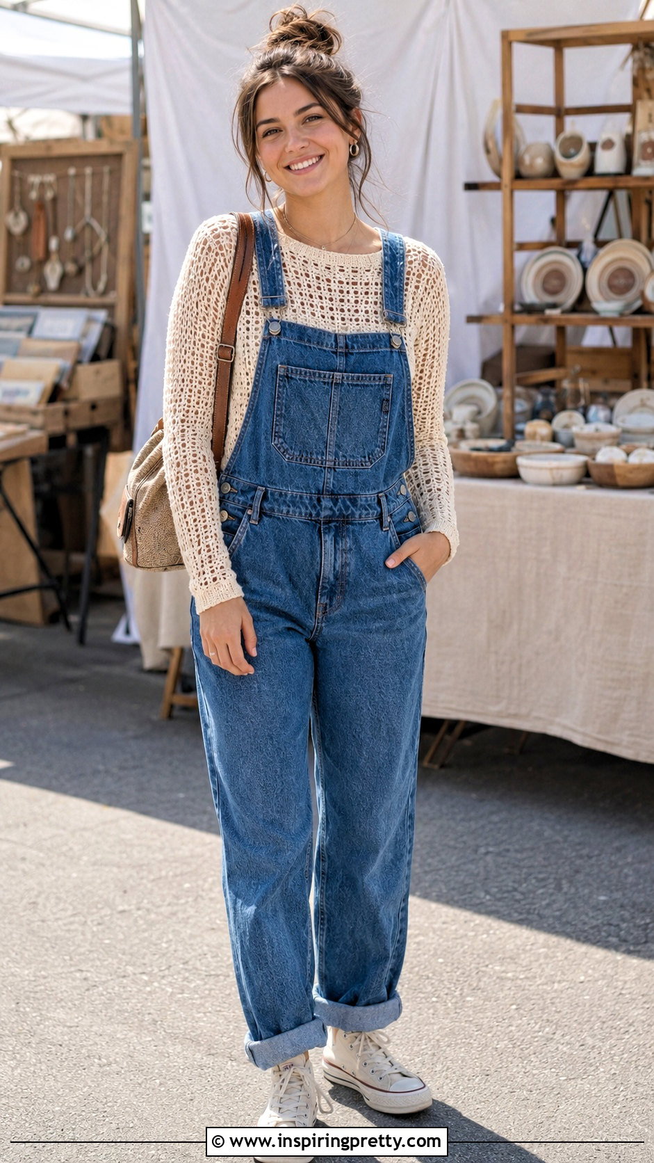 Crochet Mesh Top With Overalls - 50 mesh top crochet ideas