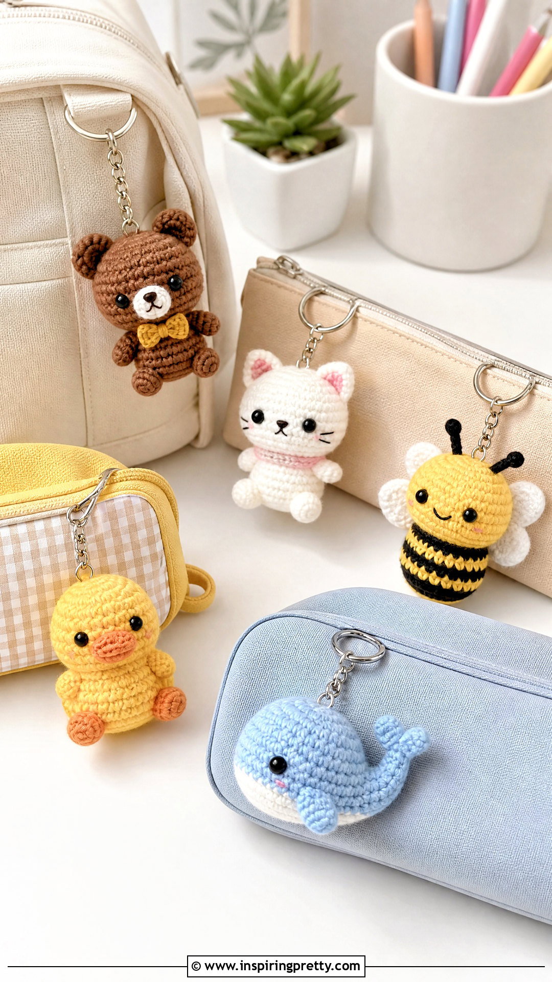 Crochet Mini Animal Keychain - 50 top häkeln ideas