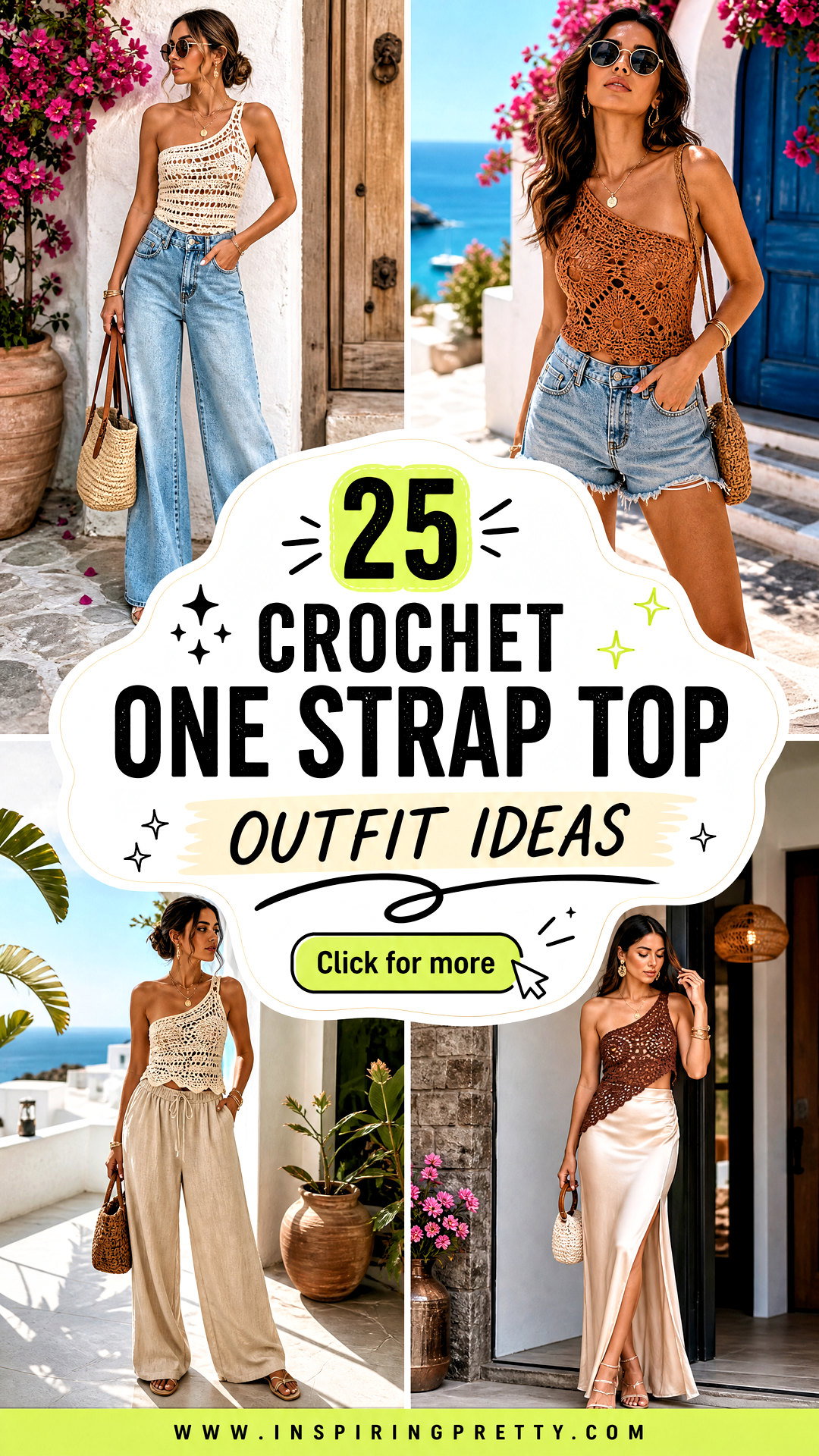 25 Crochet One Strap Top Outfit Ideas for Standout Style - 25 Crochet One Strap Top Outfit Ideas for Standout Style