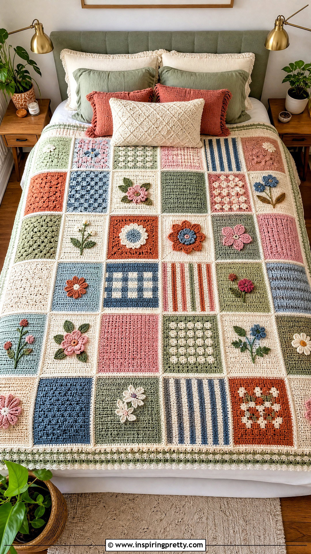 Crochet Patchwork Blanket - 50 top häkeln ideas