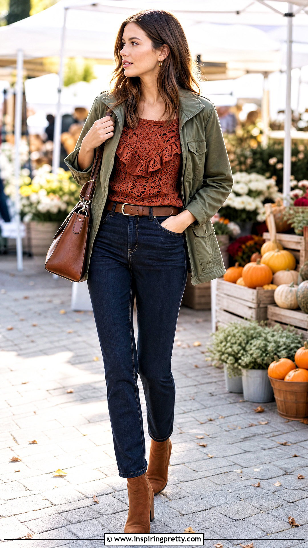 Crochet Ruffle Top Fall Outfit - 50 crochet ruffle top outfit ideas