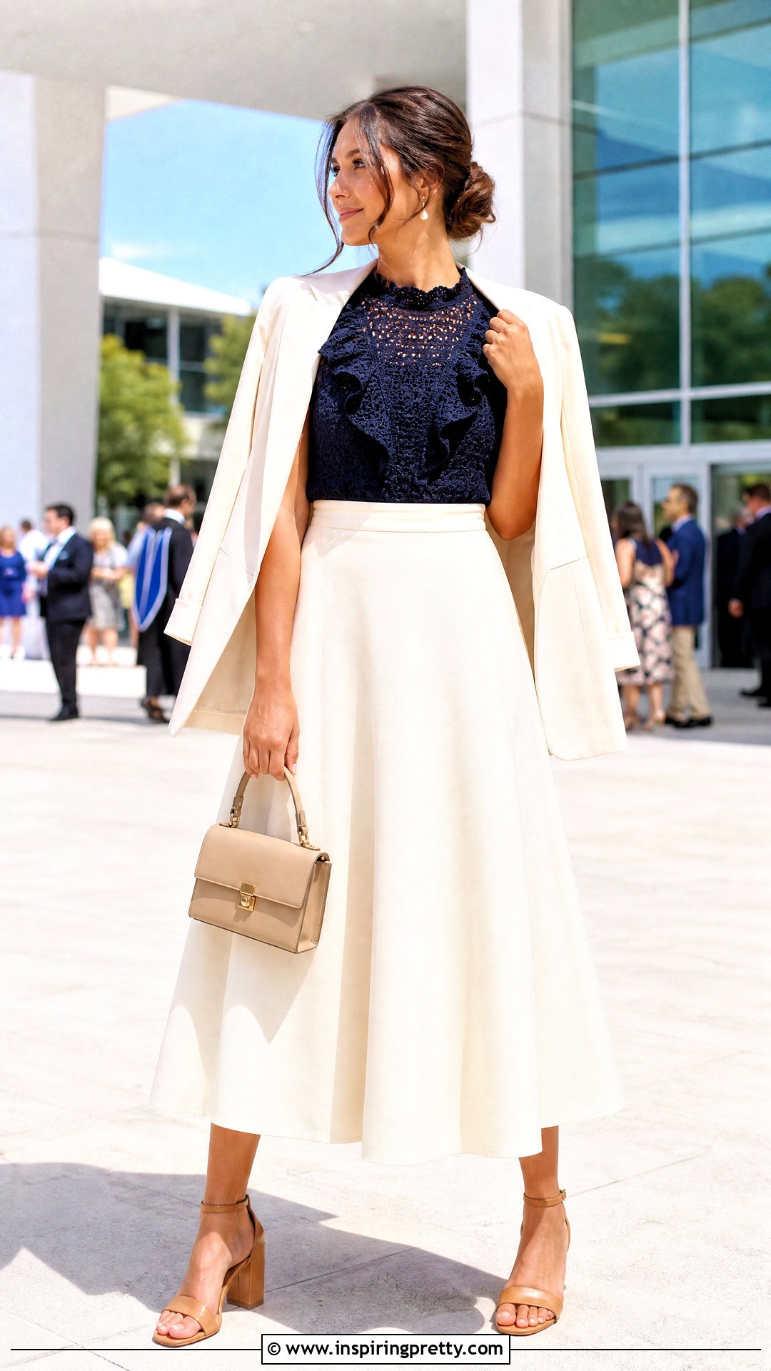 Crochet Ruffle Top Graduation Guest Outfit - 50 crochet ruffle top outfit ideas