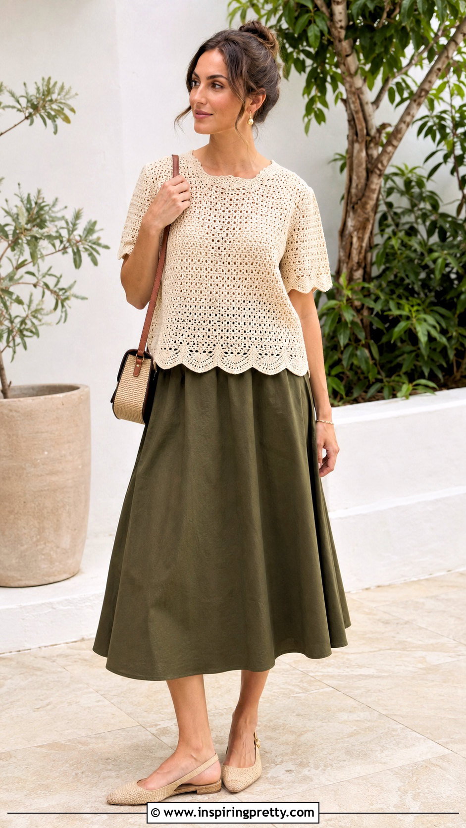 Crochet Scallop Edge Top - 50 crochet top tutorial