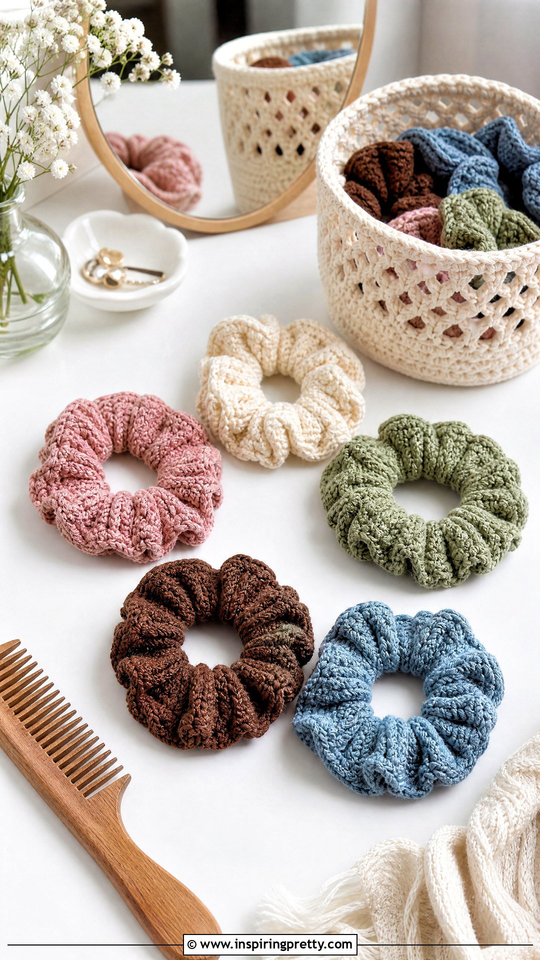 Crochet Scrunchie Set - 50 top häkeln ideas