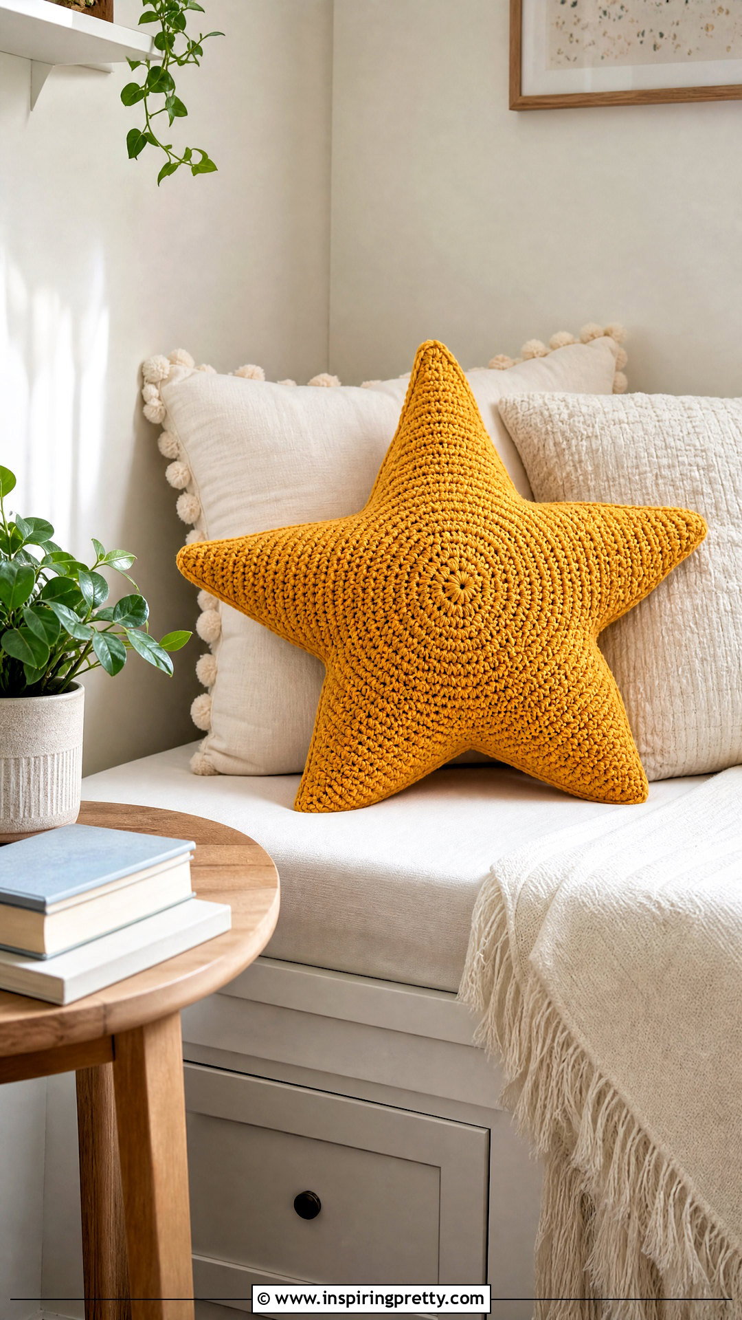 Crochet Star Pillow - 50 top crochet patrón ideas