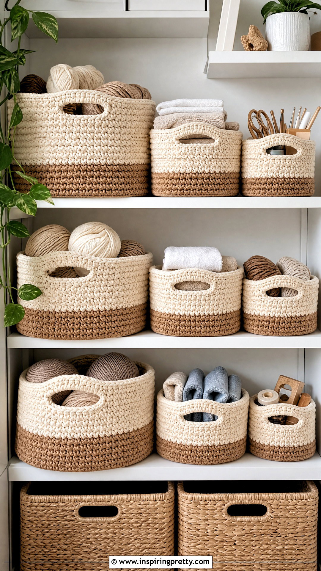 Crochet Storage Basket - 50 top häkeln ideas