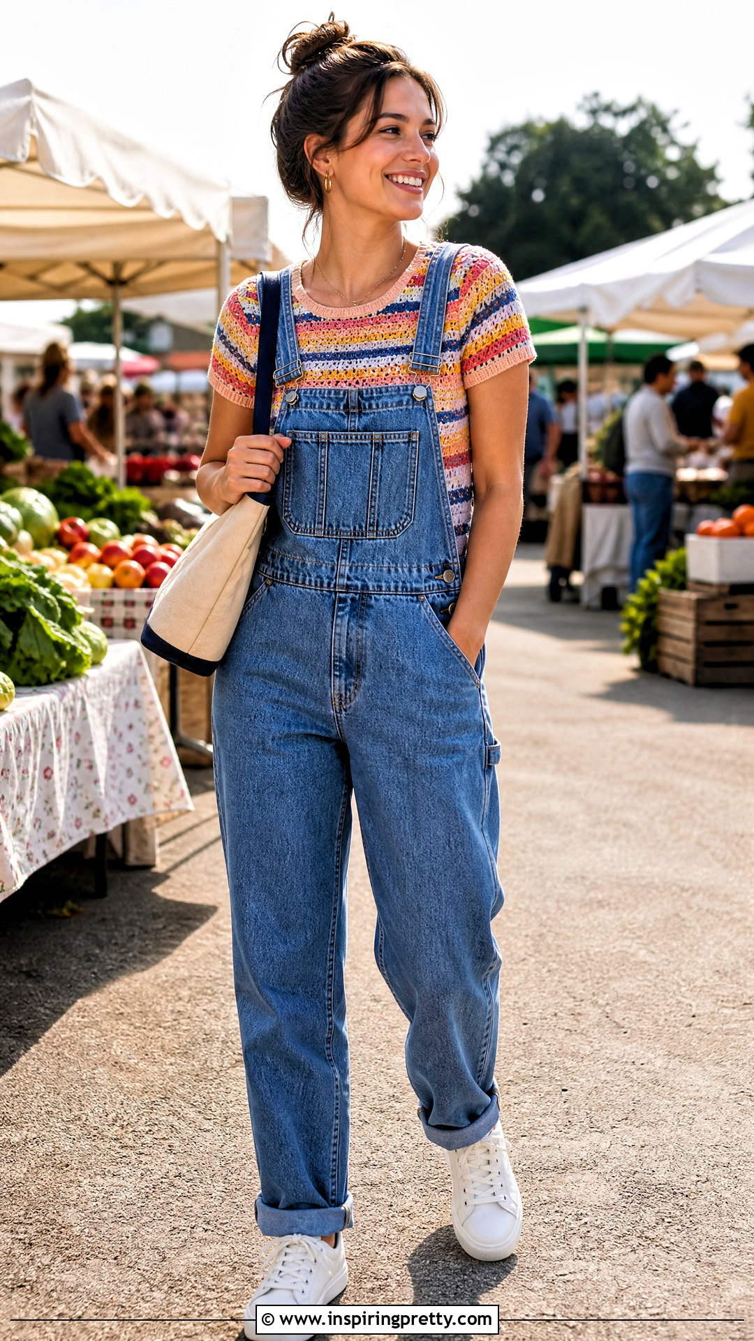 Crochet Striped Top With Overalls - 20 crochet striped top on hangers
