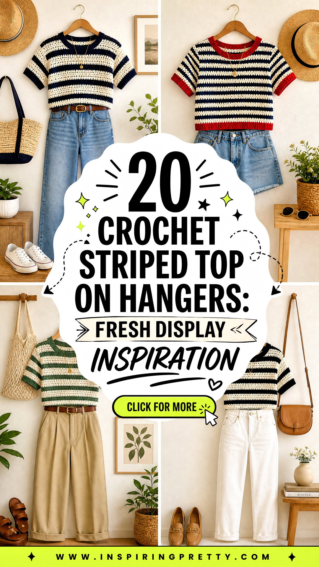 20 Crochet Striped Top on Hangers Fresh Display Inspiration - 20 Crochet Striped Top on Hangers: Fresh Display Inspiration