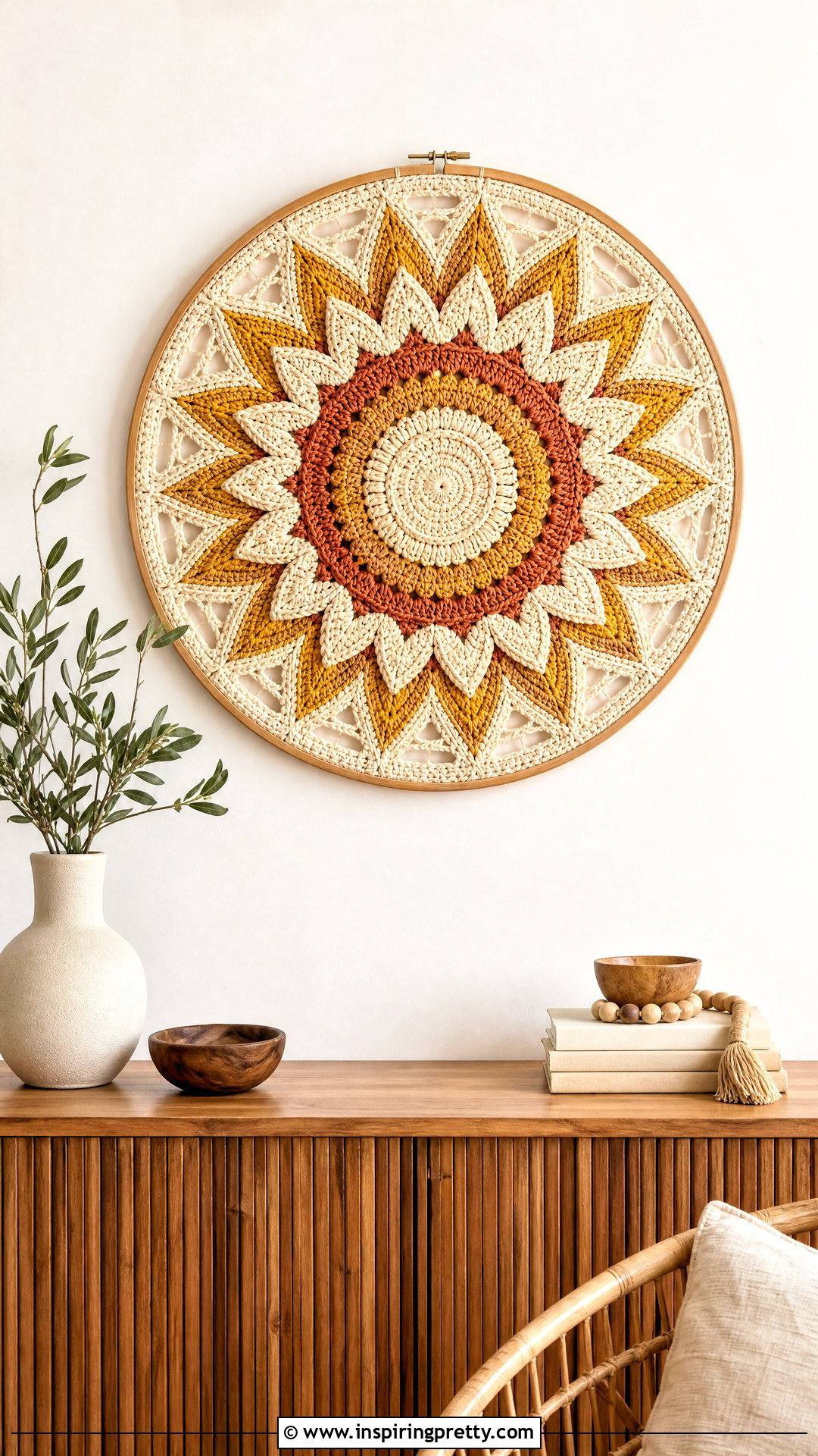 Crochet Sunburst Wall Hanging - 50 top häkeln ideas