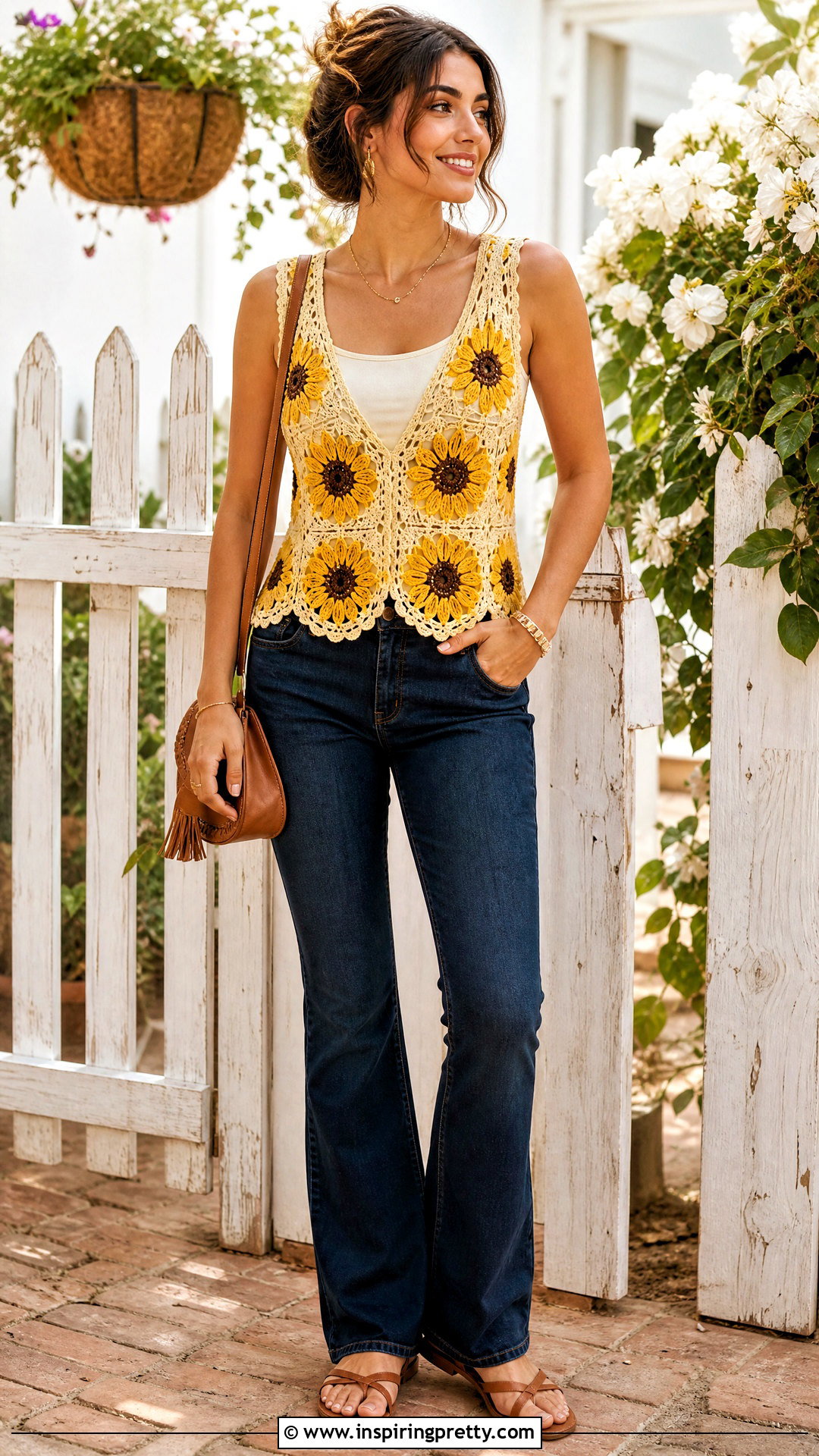 Crochet Sunflower Top Pattern - 50 top a crochet paso a paso patrones