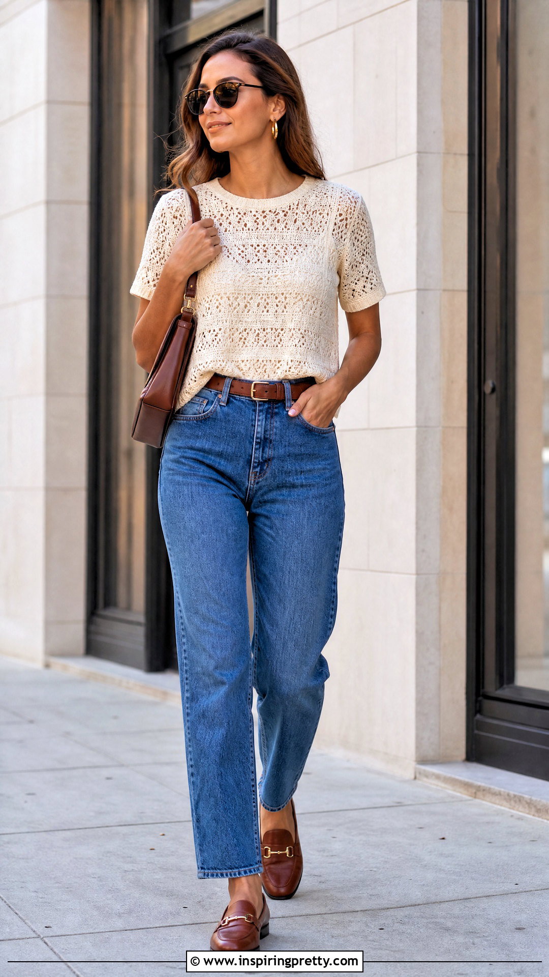 Crochet T Shirt And Straight Jeans Outfit - 50 top a crochet outfit ideas