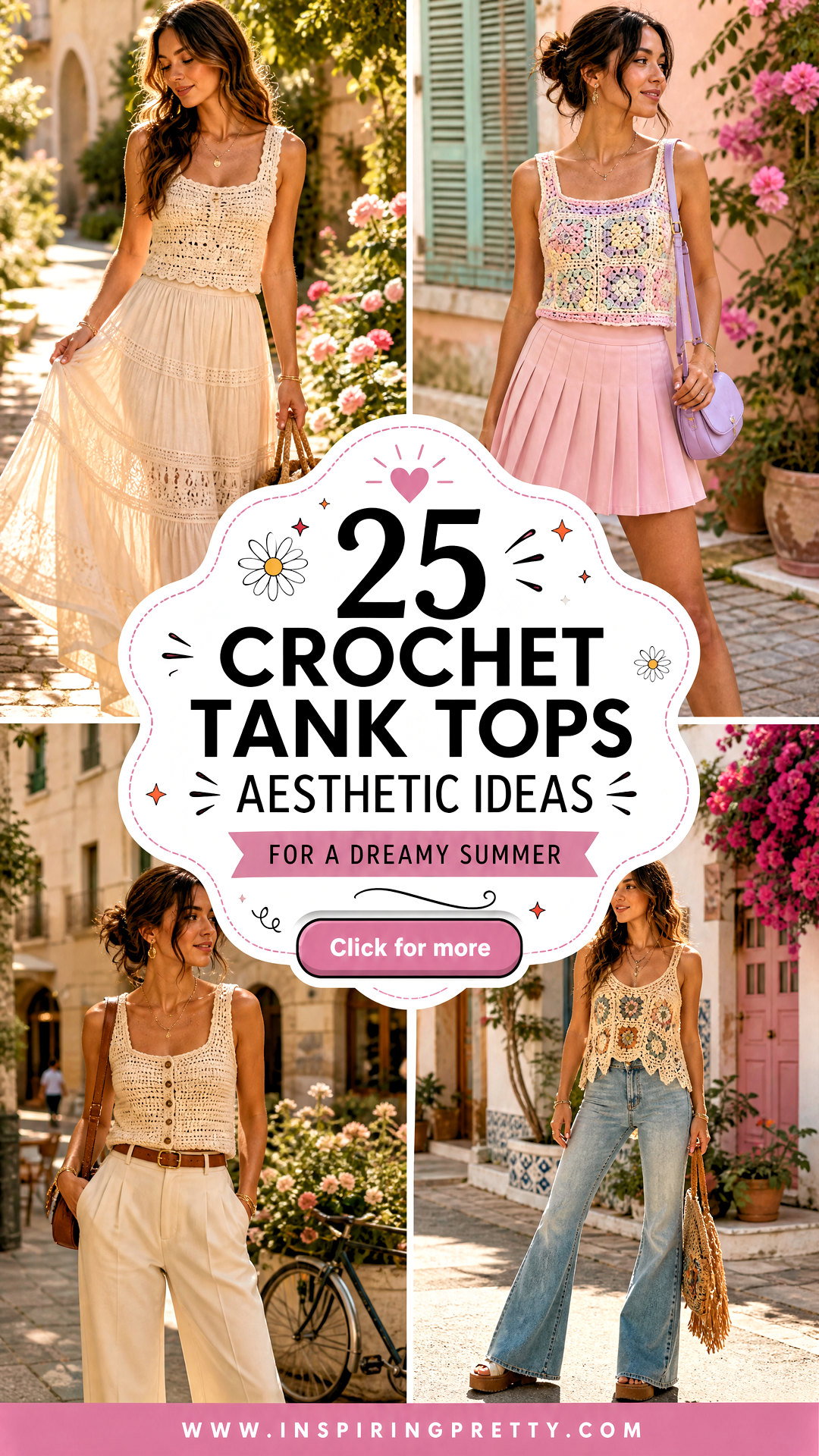 25 Crochet Tank Tops Aesthetic Ideas for a Dreamy Summer - 25 Crochet Tank Tops Aesthetic Ideas for a Dreamy Summer