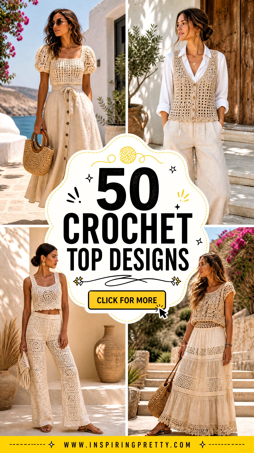 50 Crochet Top Designs for Stylish Handmade Summer Looks - 50 Crochet Top Designs for Stylish Handmade Summer Looks