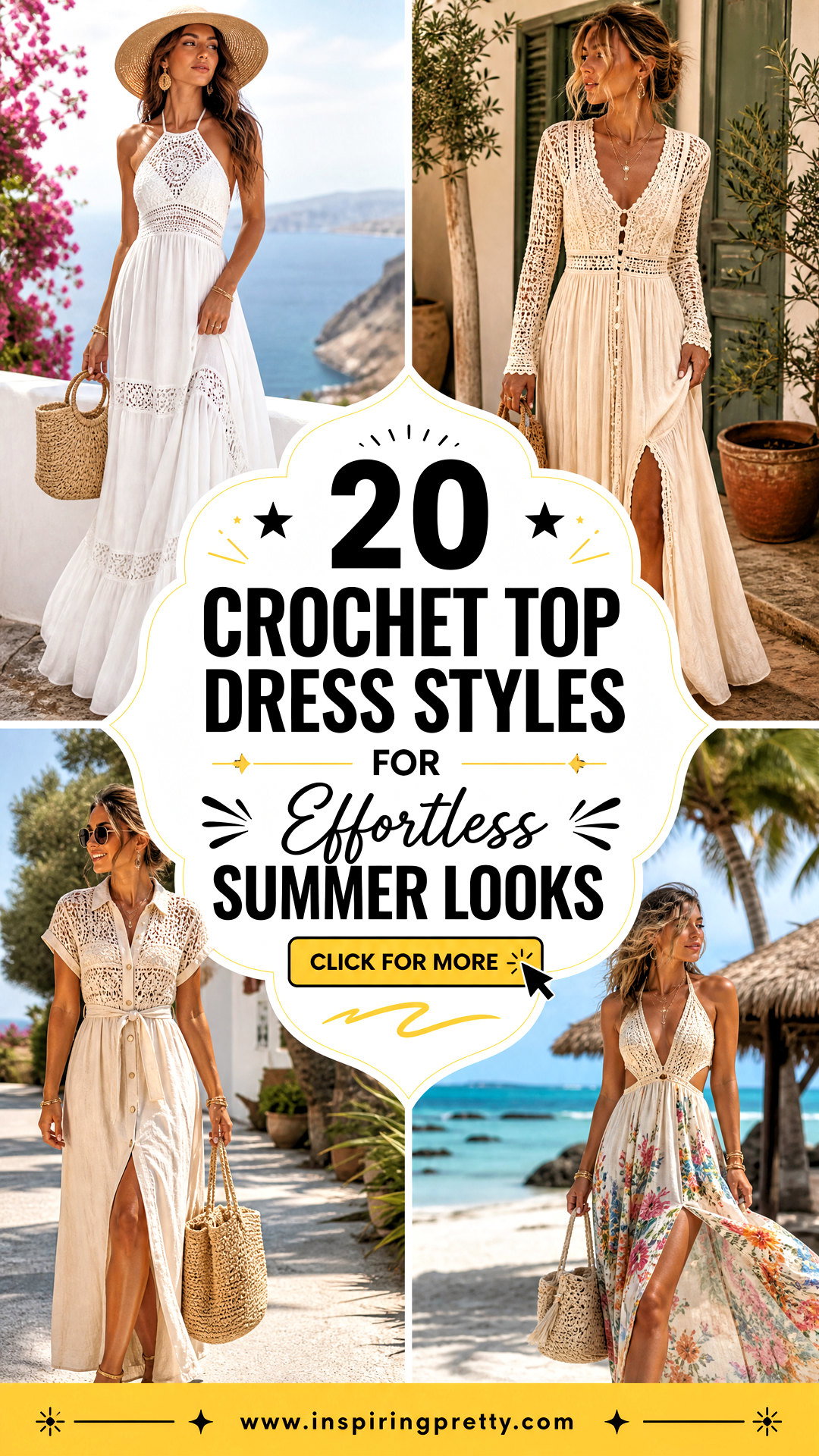 20 Crochet Top Dress Styles for Effortless Summer Looks - 20 Crochet Top Dress Styles for Effortless Summer Looks