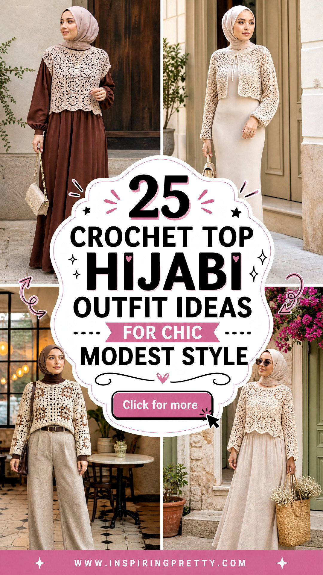 25 Crochet Top Hijabi Outfit Ideas for Chic Modest Style - 25 Crochet Top Hijabi Outfit Ideas for Chic Modest Style