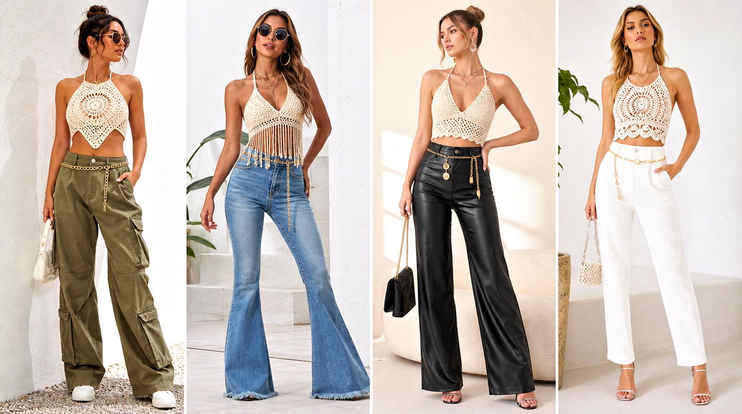 25 Crochet Top With Chain Outfit Ideas for Edgy Summer Style
