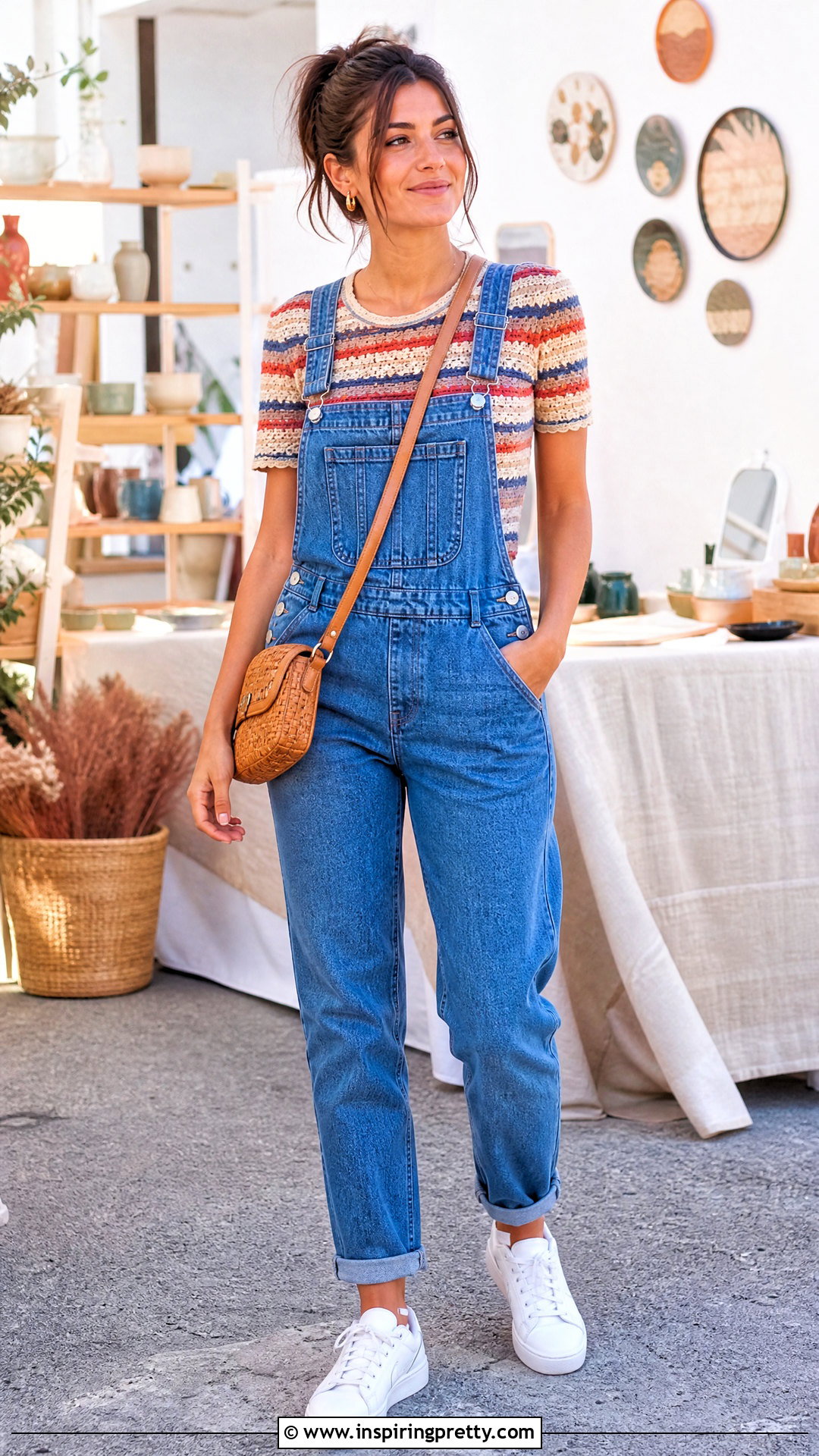 Crochet Top With Denim Overalls - 50 tops tejidos a crochet
