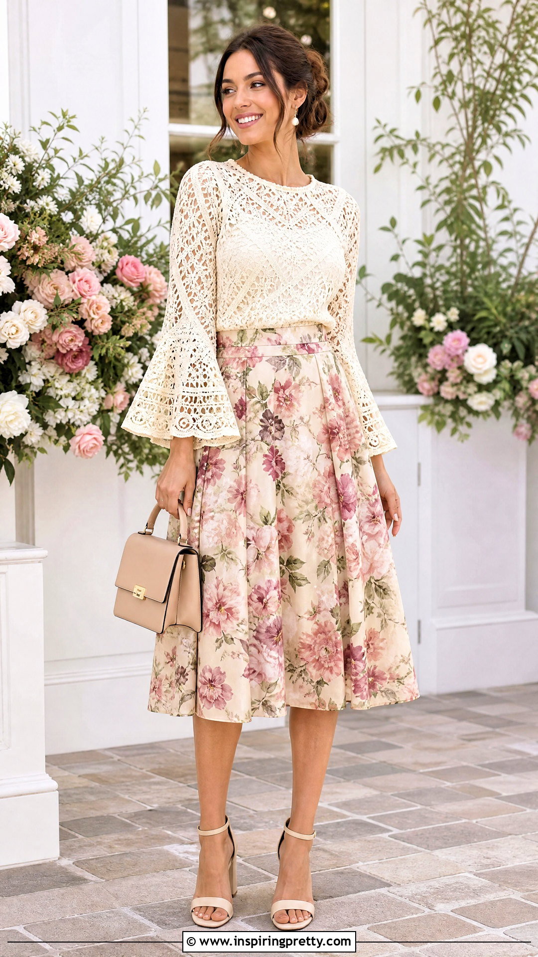 Crochet Top With Flare Sleeves And A Line Skirt - 25 Crochet Top With Flare Sleeves