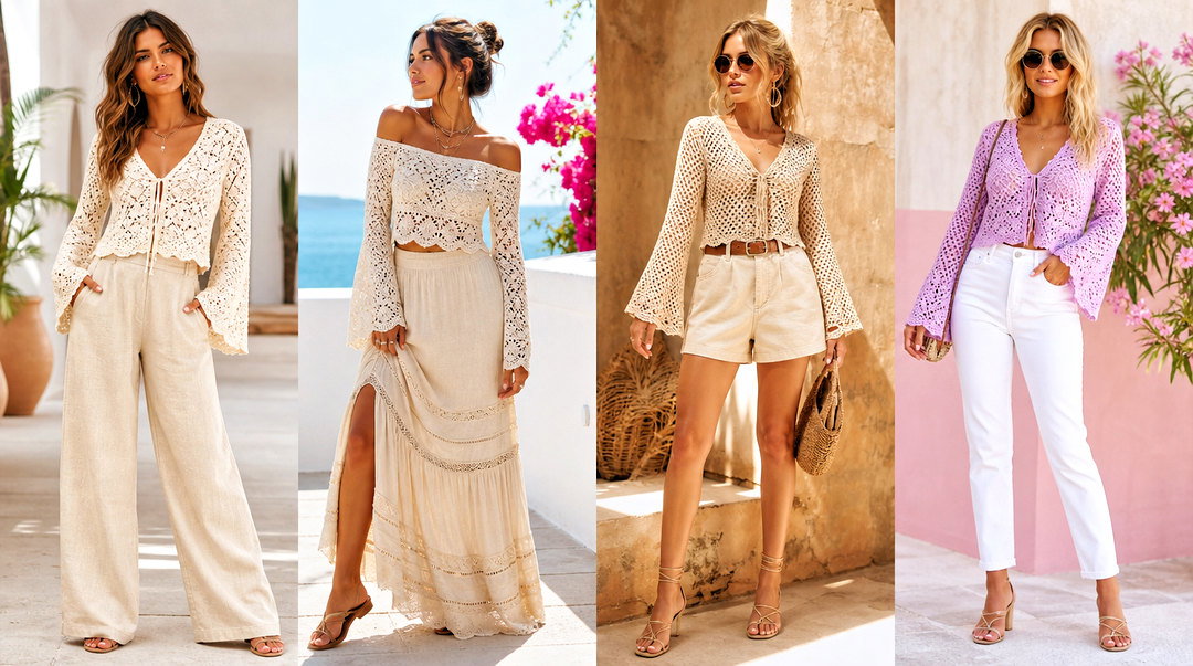 25 Crochet Top With Flare Sleeves for a Dreamy Retro Look