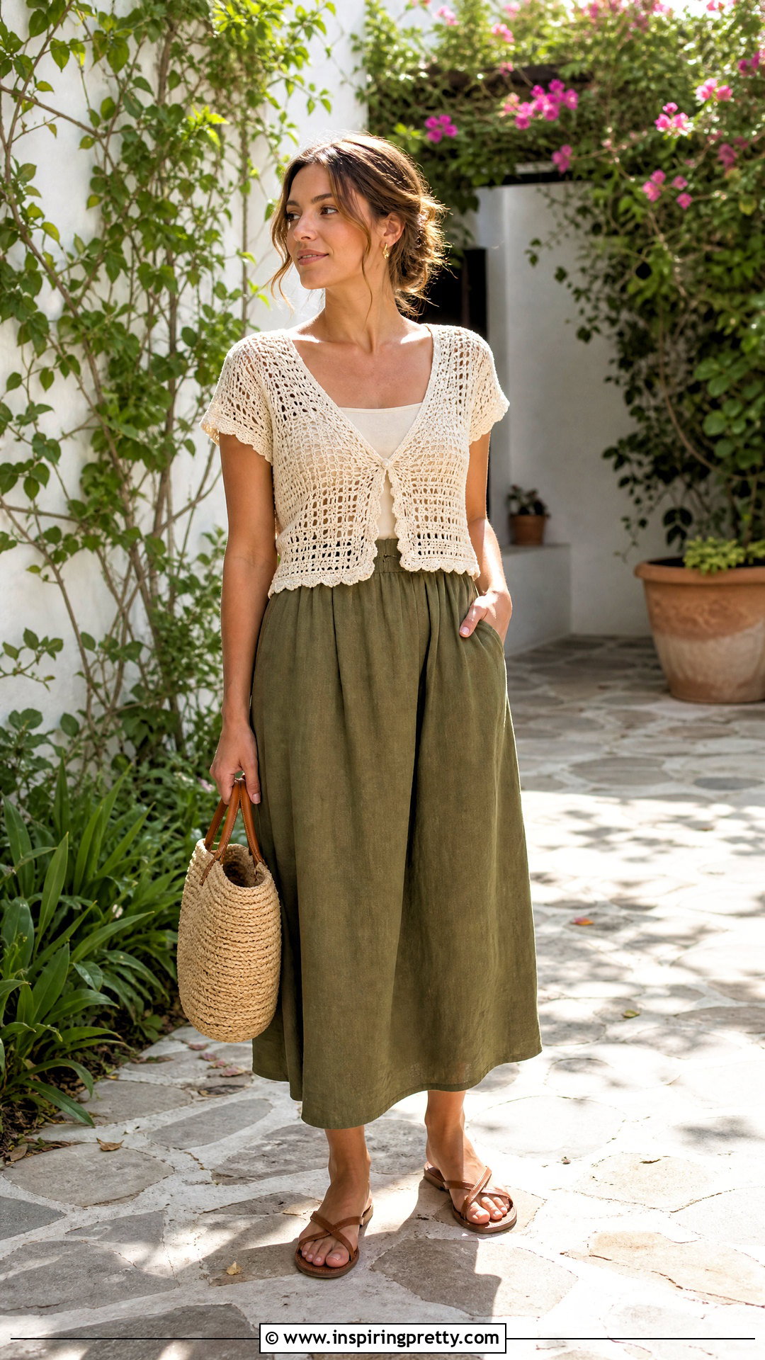 Crochet Top With Linen Skirt - 50 top designs latest ideas