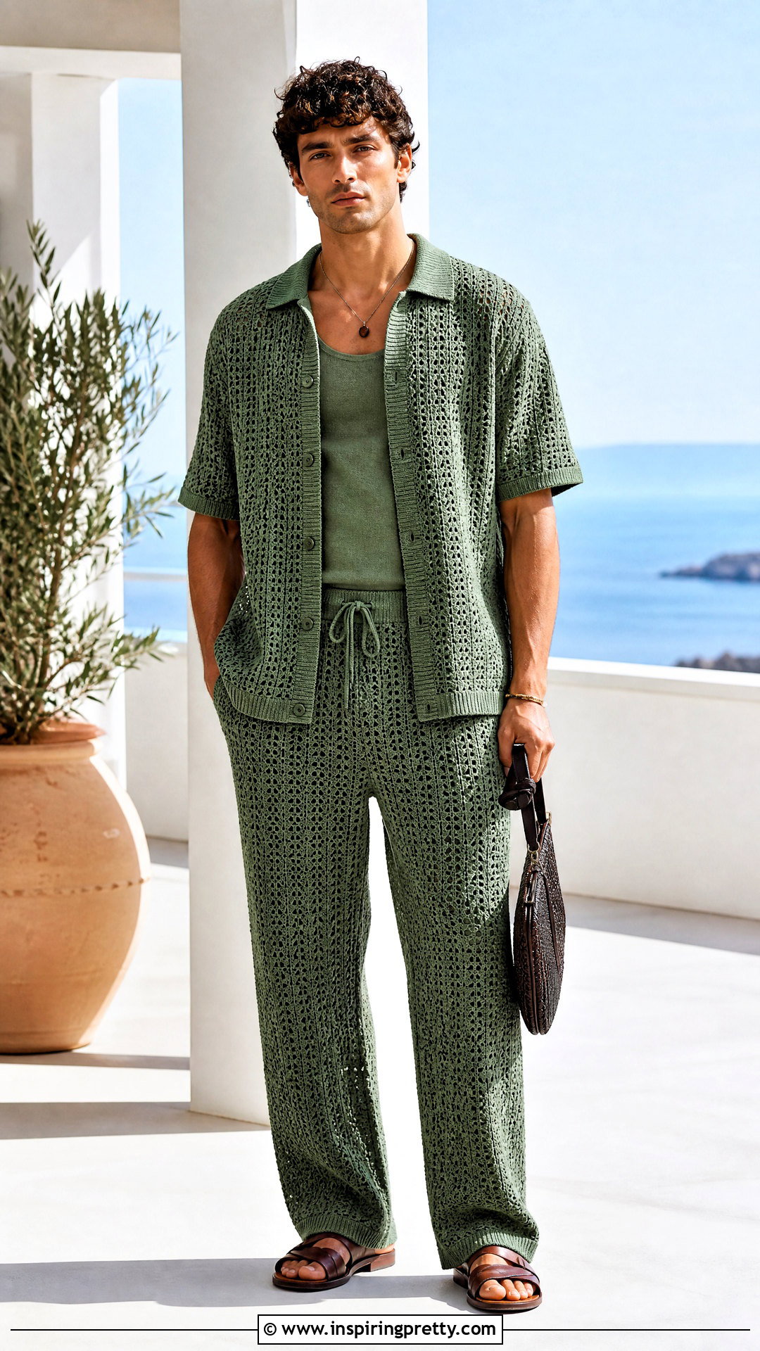 Crochet Top With Matching Trousers - 50 crochet top for men outfit ideas