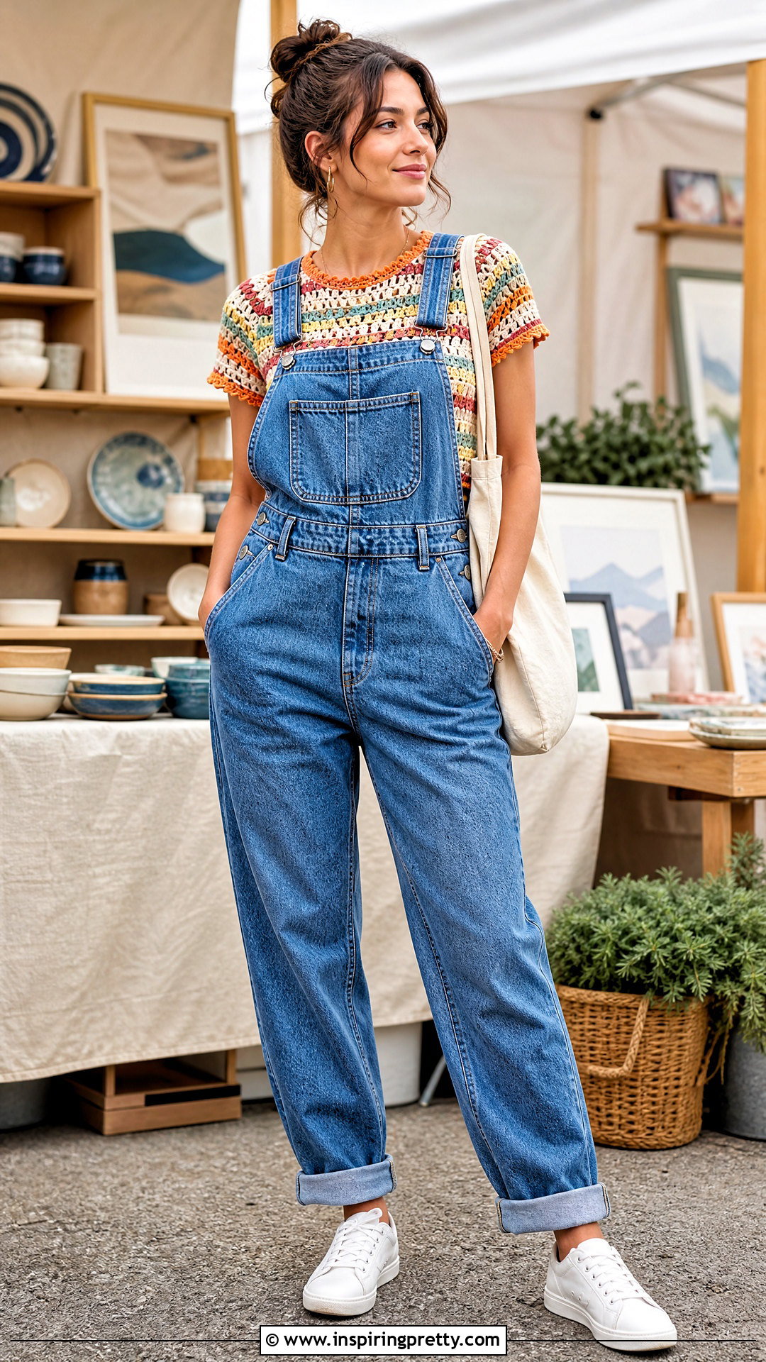 Crochet Top With Overalls - 50 crochet tops outfit ideas