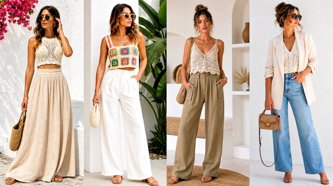 50 Crochet Tops Outfit Ideas for Chic Breezy Summer Styling