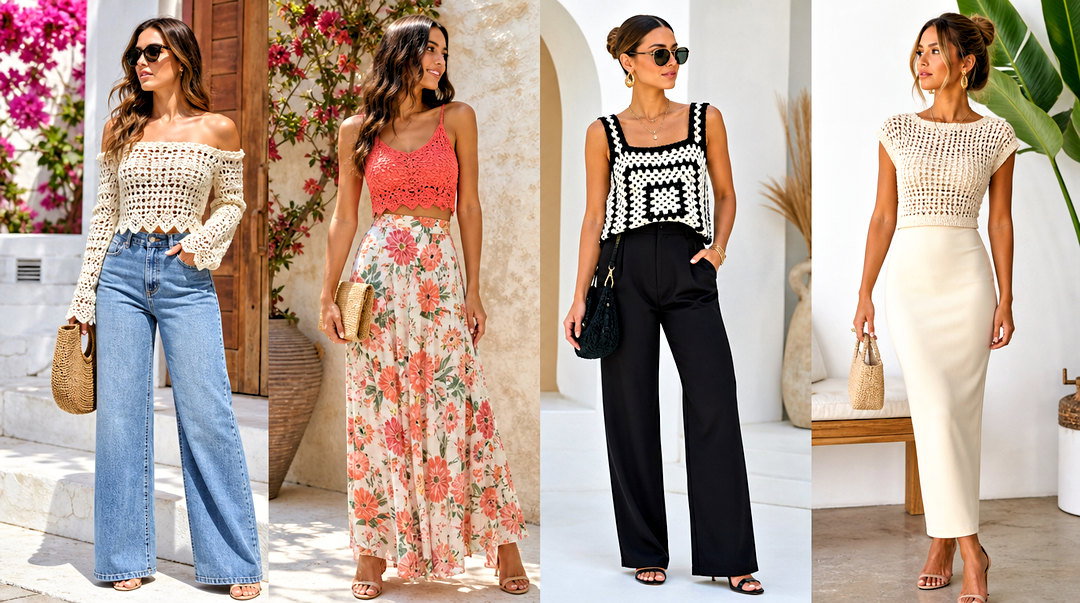 50 Crochet Tops Summer Outfits for Sunny Vacation Style