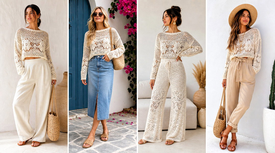 25 Crochet Tops With Long Sleeves for Chic Layered Looks