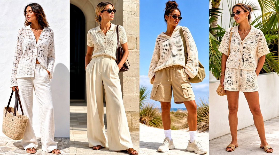 20 Crochet Tops for Men: Fresh Summer Outfit Inspiration