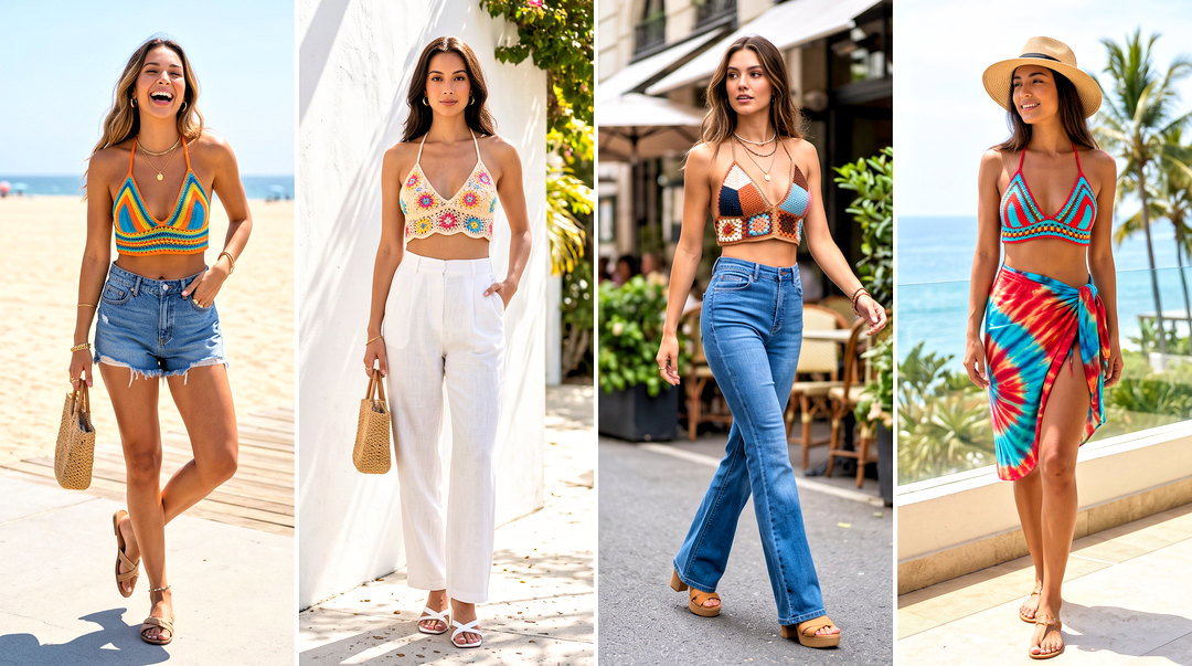 20 Crochet Triangle Top Outfit Ideas Fresh Summer Looks