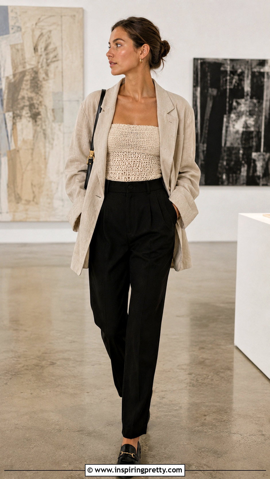Crochet Tube Top With Oversized Blazer - 50 crochet tops for women