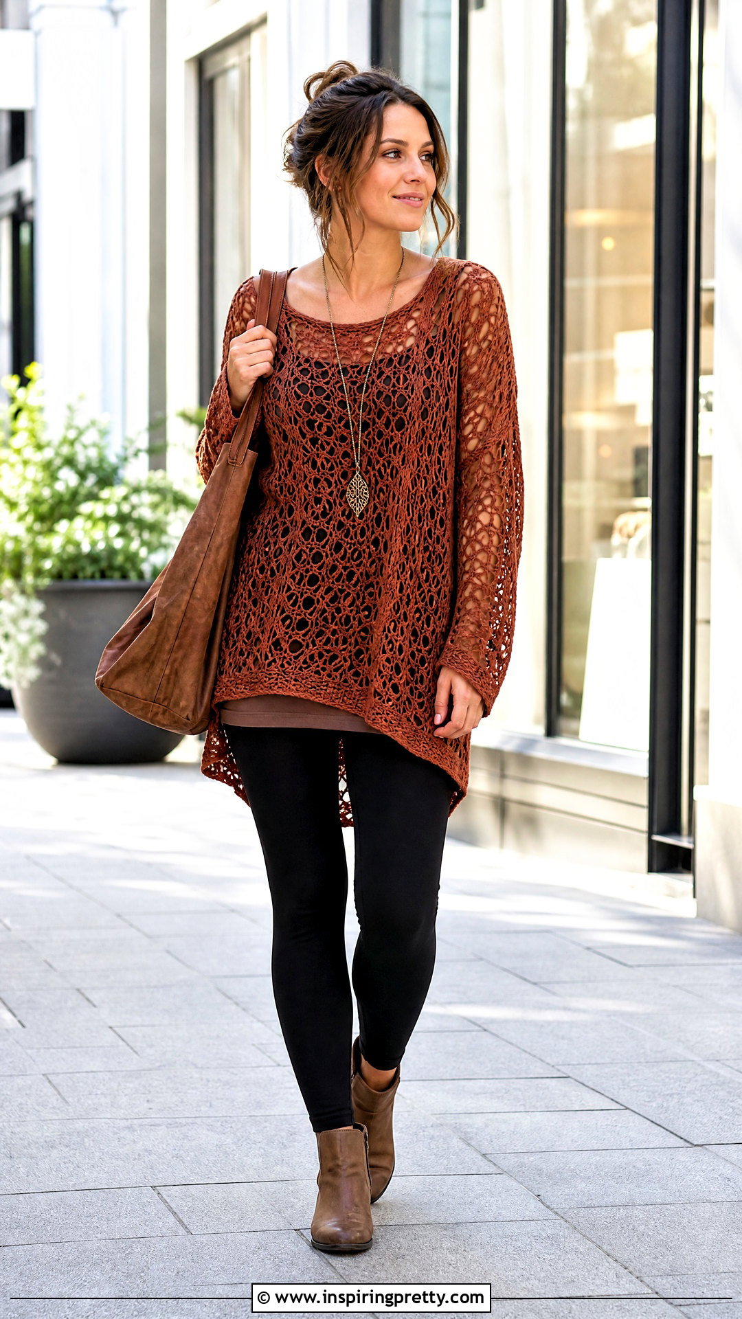 Crochet Tunic Top With Leggings - 20 boho crochet tops for women