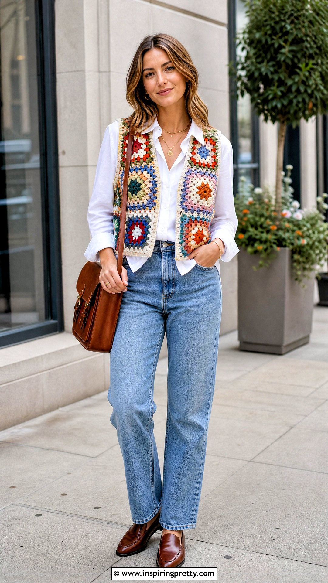Crochet Vest With White Shirt And Jeans - 50 top tejidos a crochet