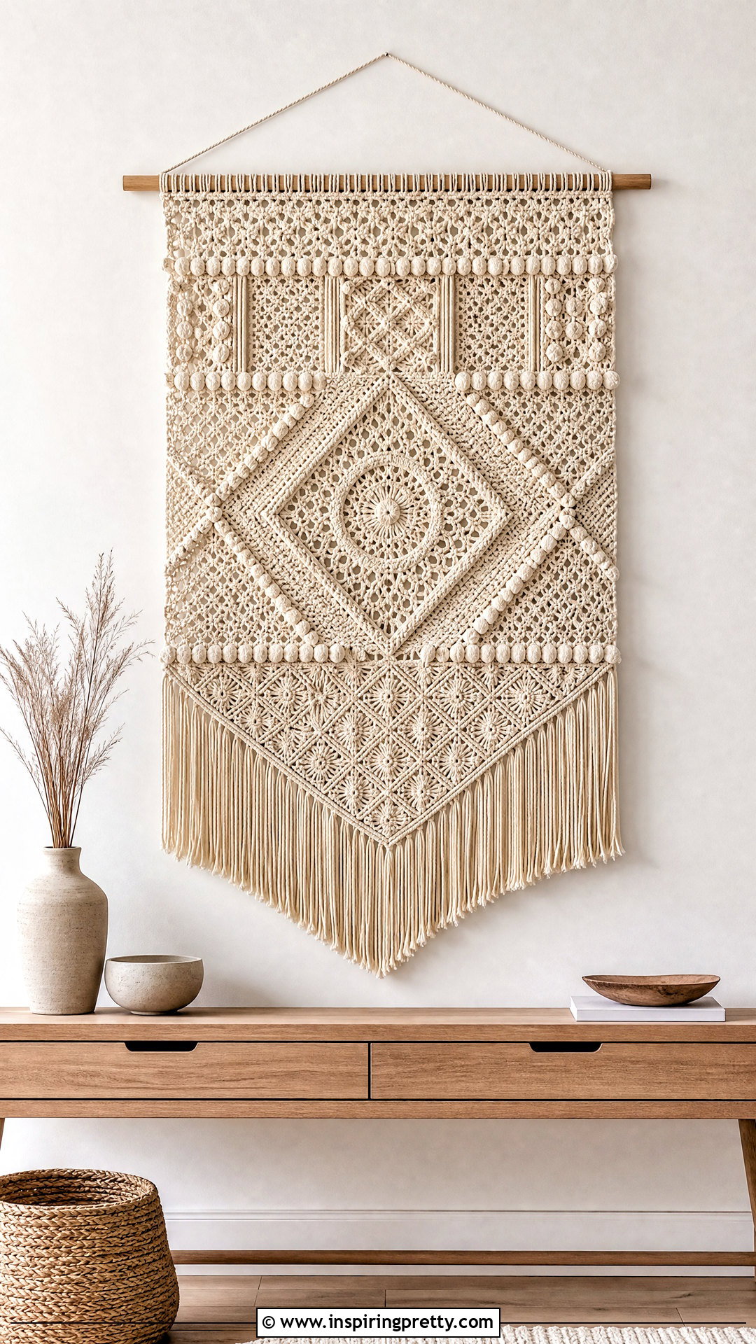 Crochet Wall Hanging - 50 top crochet patrón ideas