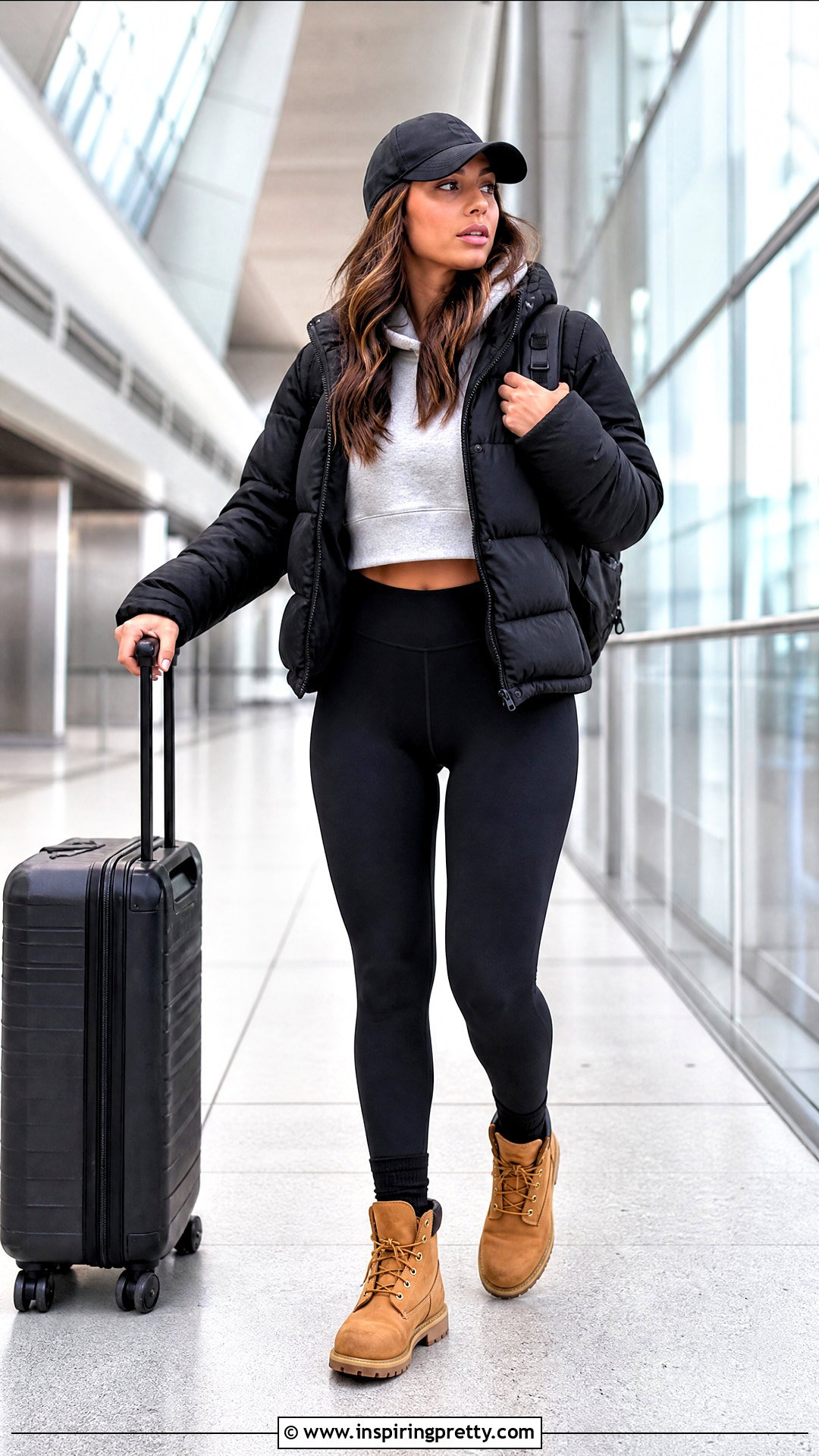 Crop Hoodie With Timberland Boots - 20 Timberland Crop Top outfit ideas