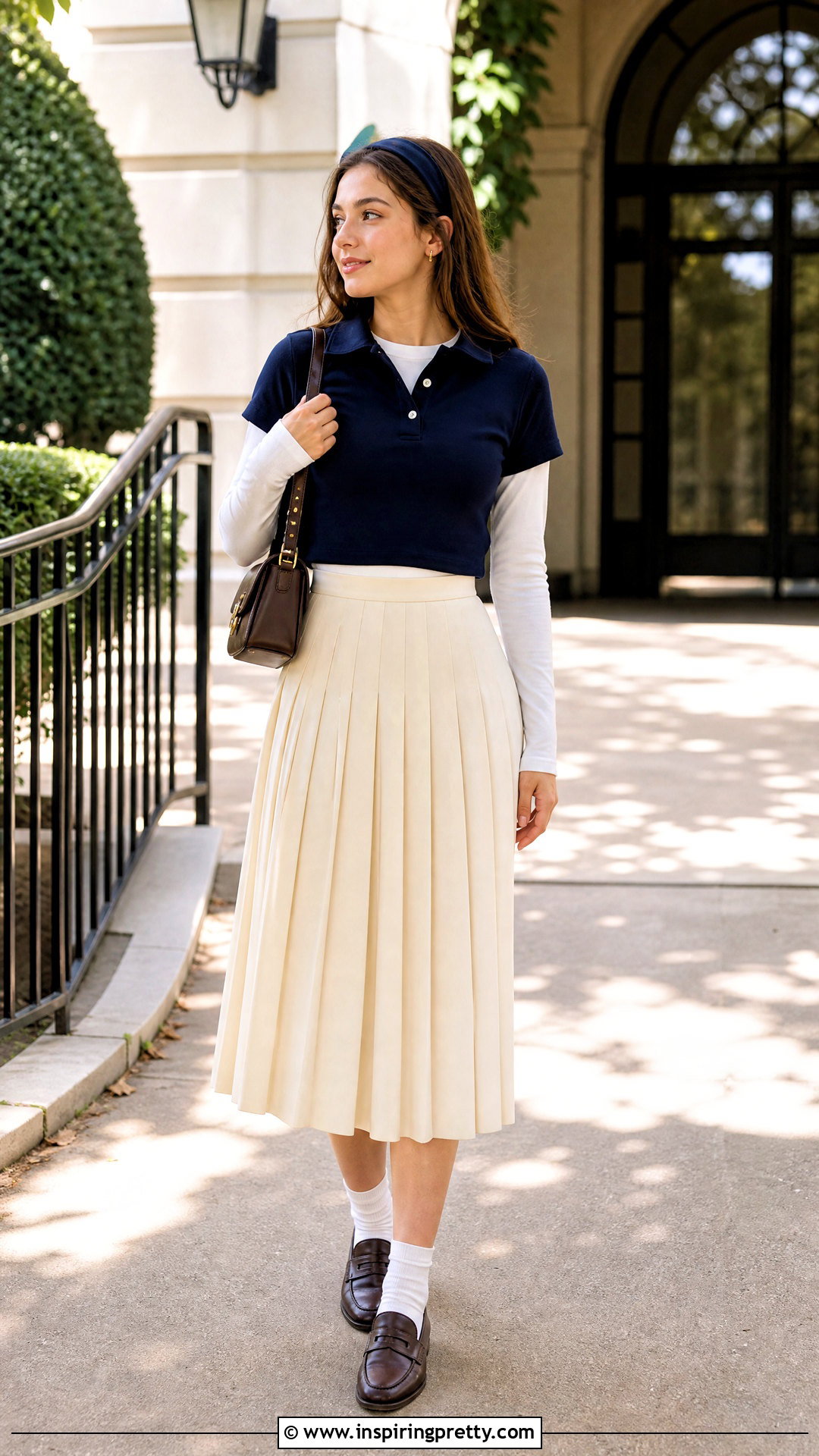 Crop Polo Shirt Over Long Sleeve T Shirt Outfit - 25 Crop Top With Top Underneath outfit ideas