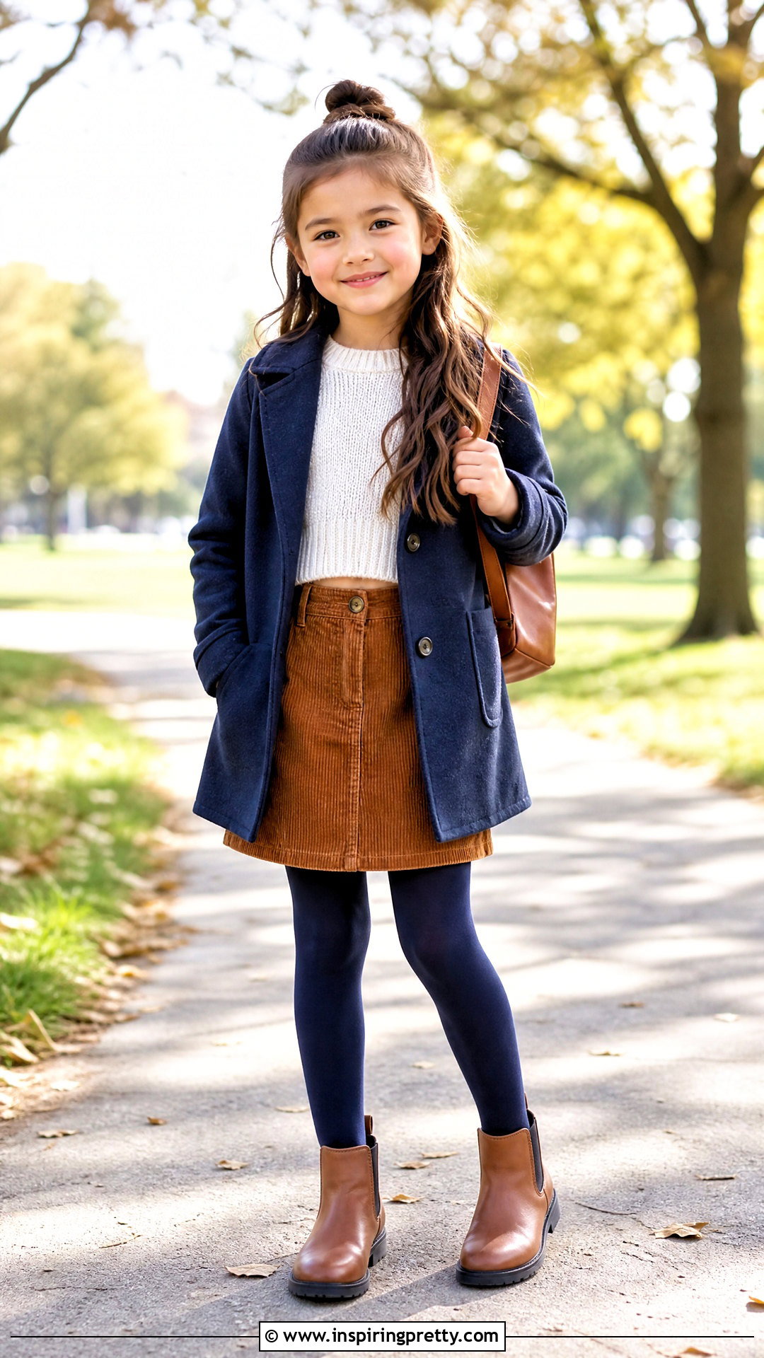 Crop Top And Corduroy Skirt Outfit - 50 crop tops for kids